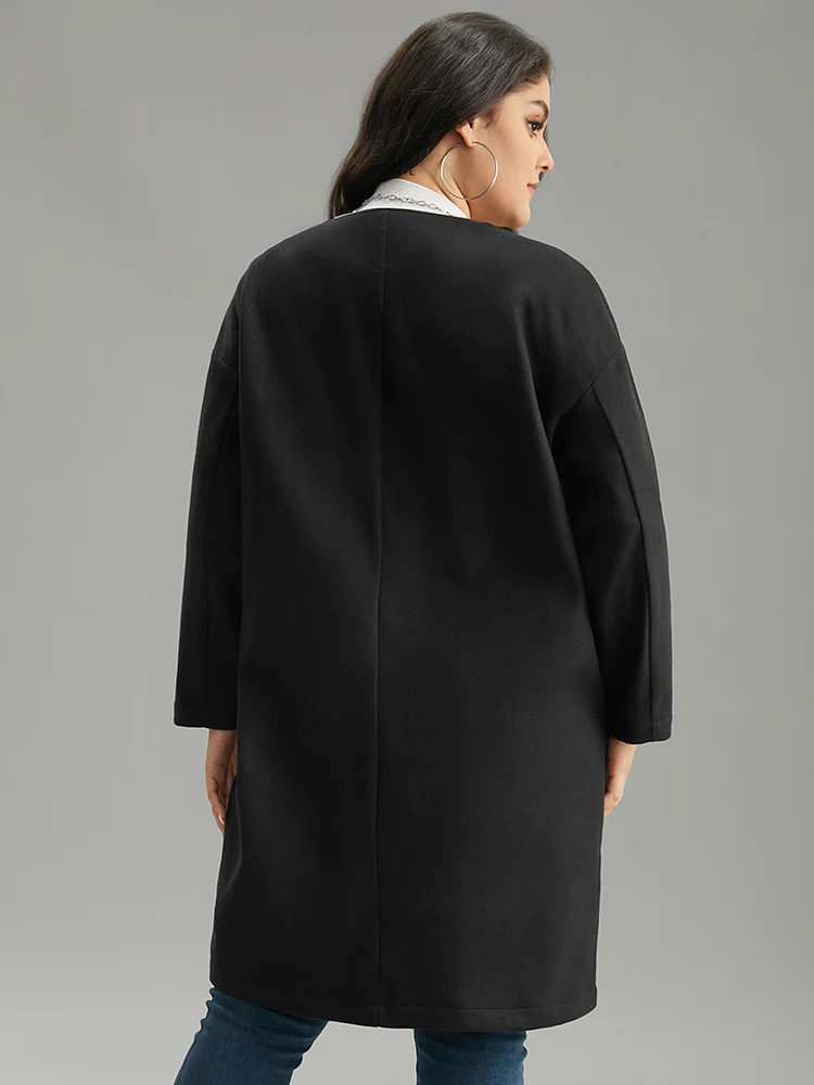 Plain Duffle Button Pocket Coat - Image 4