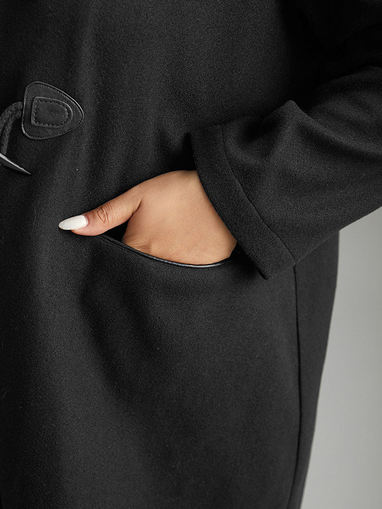 Plain Duffle Button Pocket Coat - Image 6