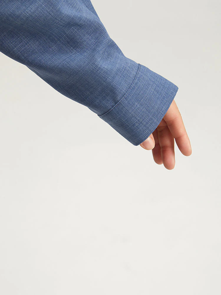 Plain Flap Pocket Zipper Lapel Collar Coat - Image 9