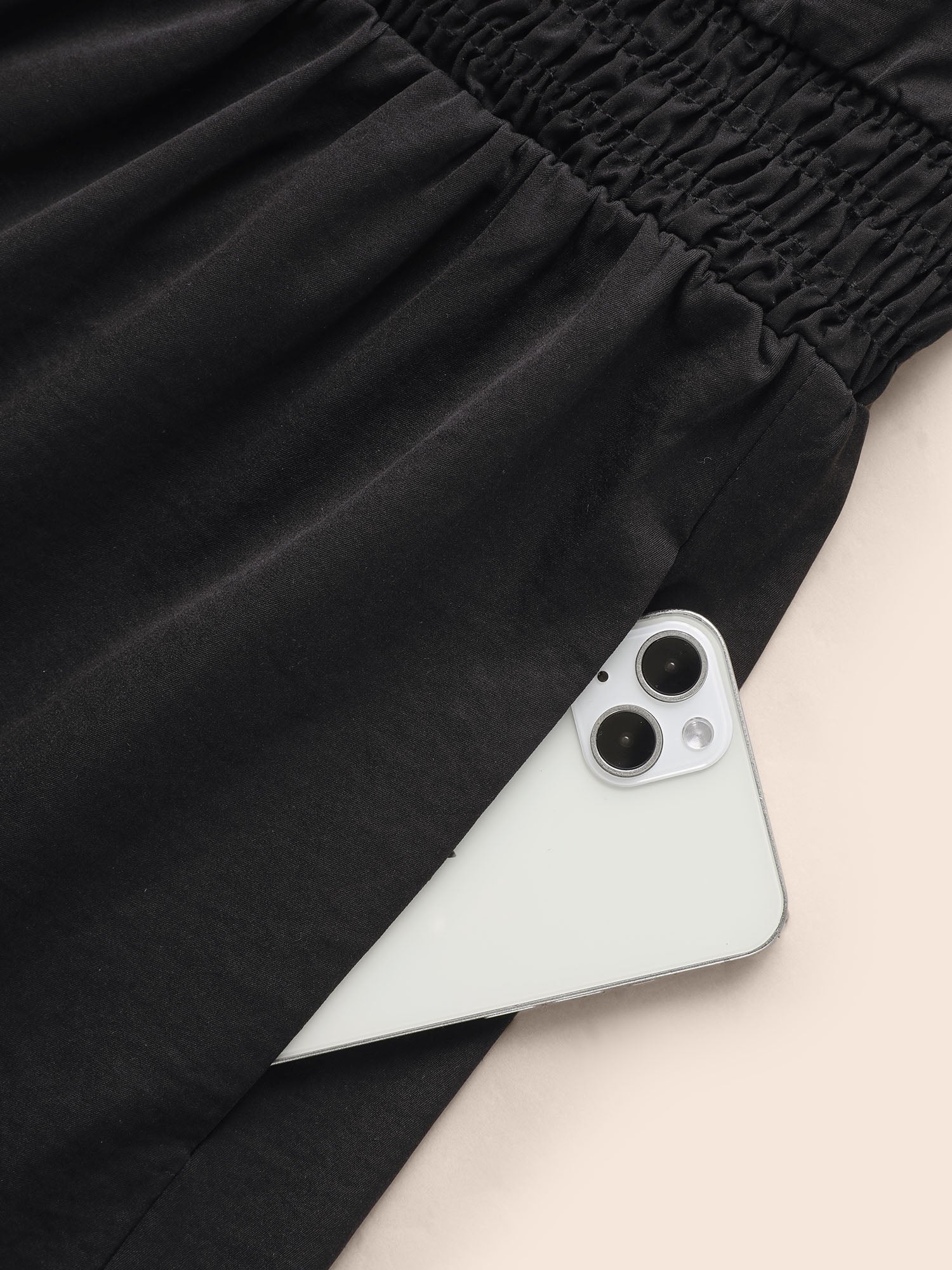 Plain Frill Trim Ruffle Layered Hem Dress - Image 6