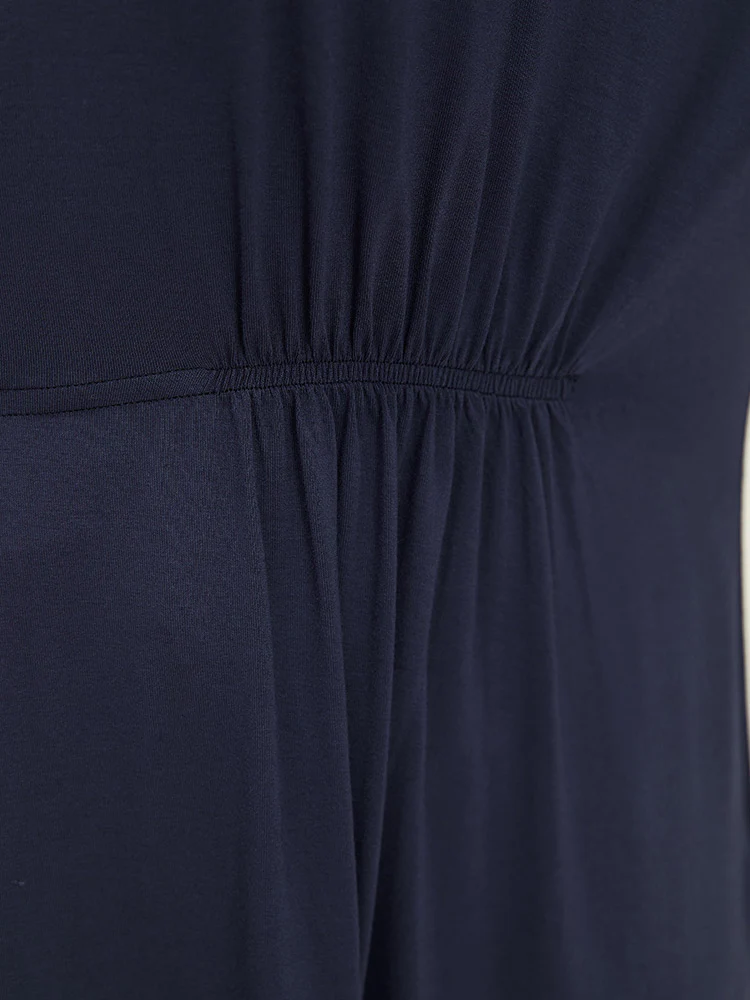 Plain Gathered Batwing Sleeve Ruffle T-shirt - Image 7