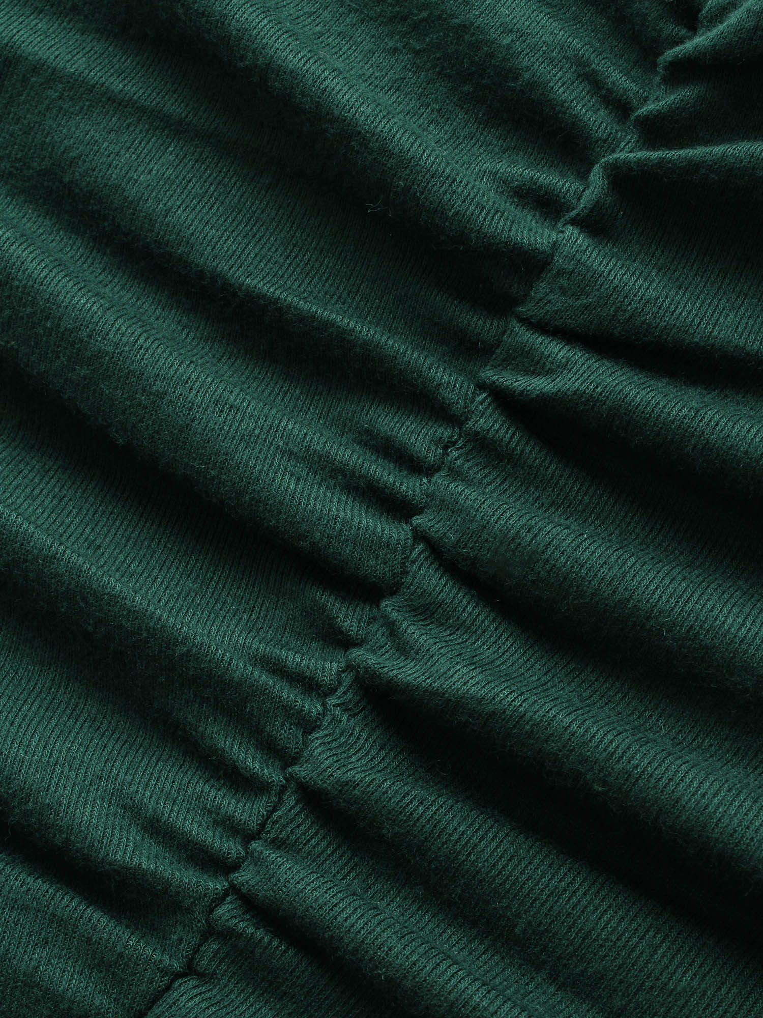 Plain Gathered Button Detail T-shirt - Image 7