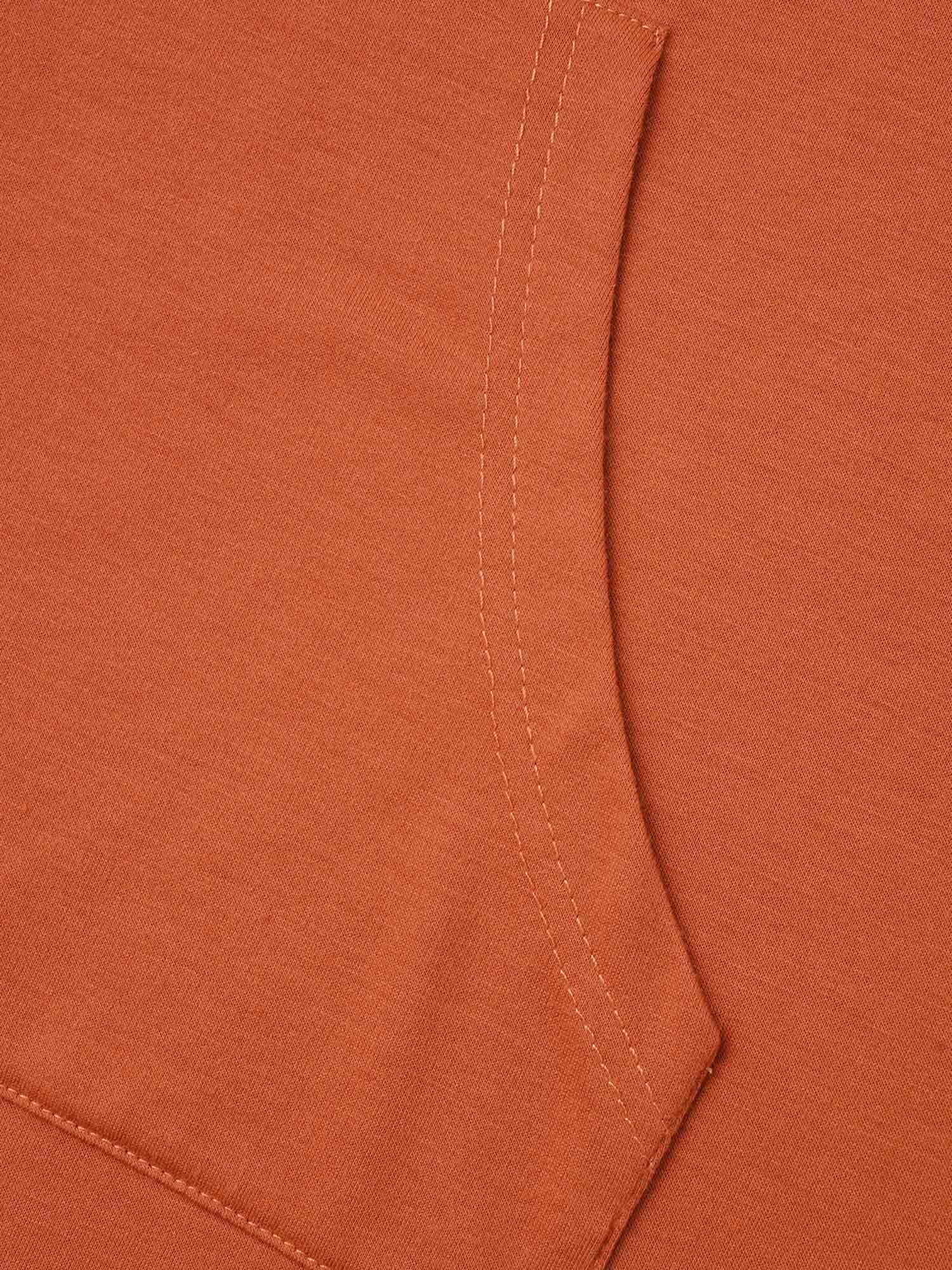 Plain Hooded Drawstring Kangaroo Pocket Dress - Image 5