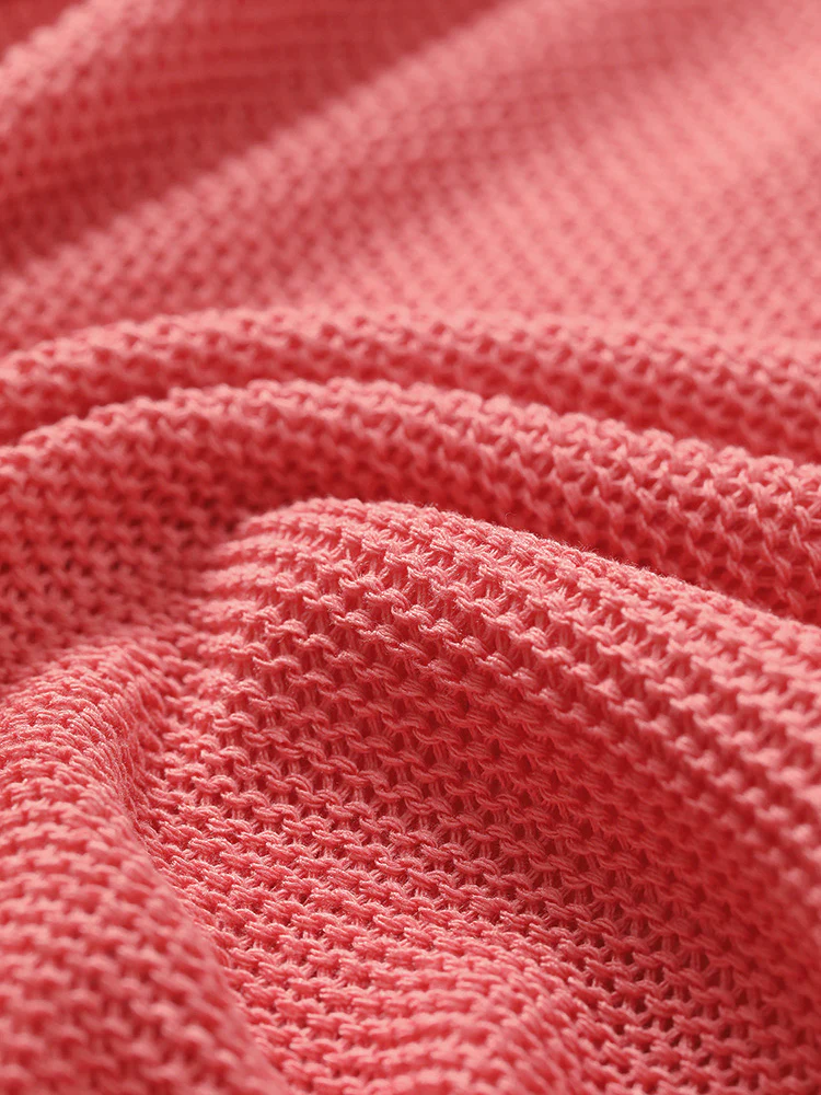 Plain Patchwork Cut Out Round Neck Pullover - Image 7