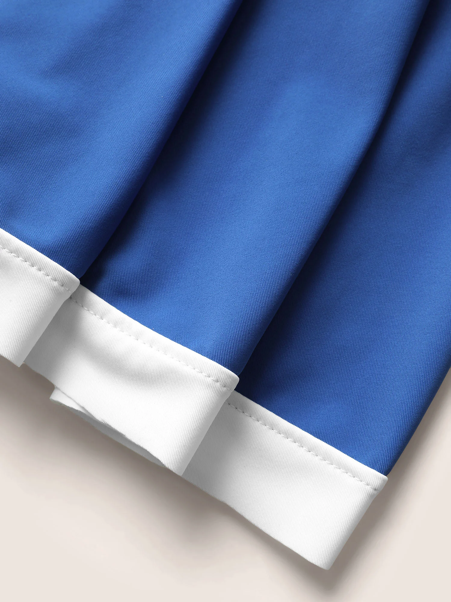 Plain Patchwork Ruched Button Detail Swim Dress - Image 6