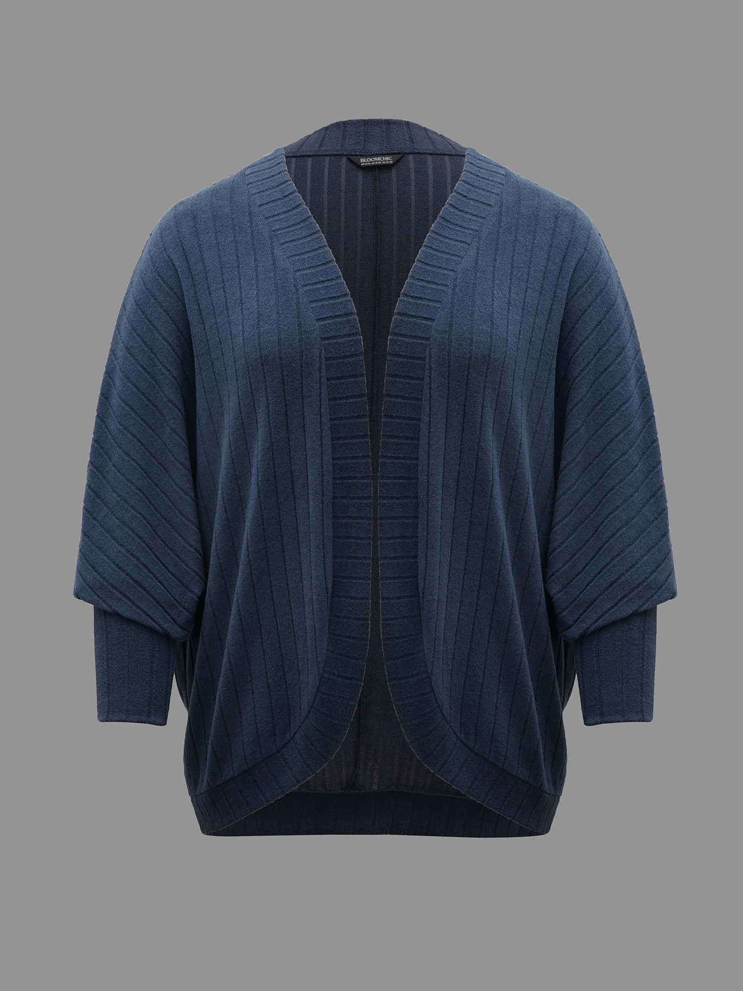 Plain Pit Strip Curved Hem Coat - Image 9
