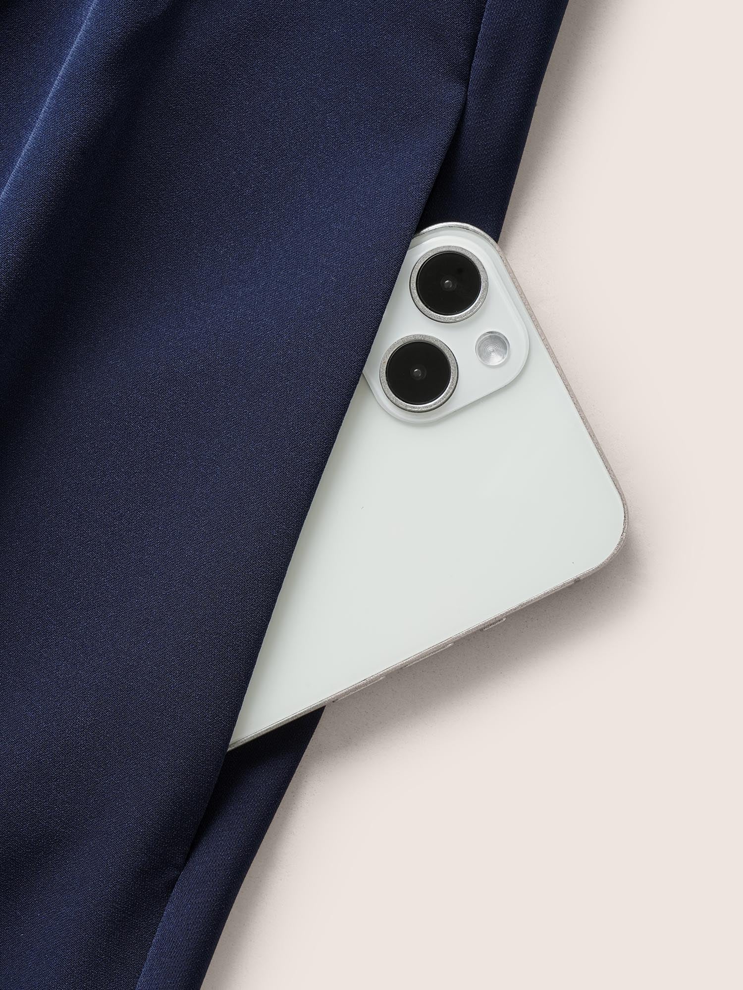 Plain Pleated Button Through Cap Sleeve Dress - Image 6