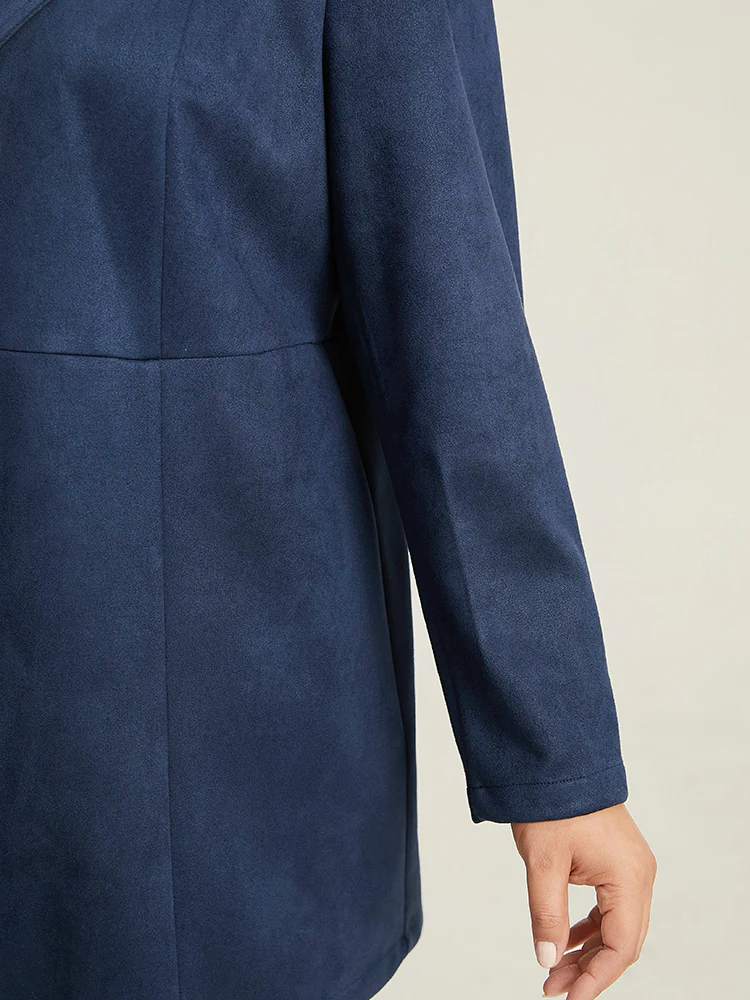 Plain Pleated Metal Detail Jacket - Image 7