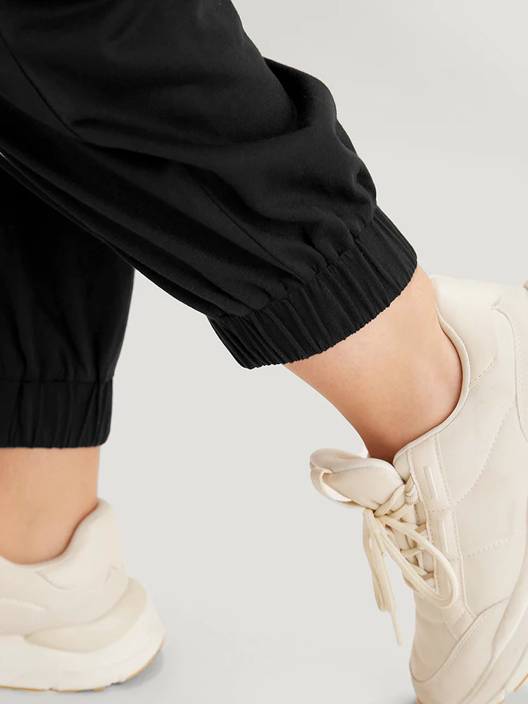 Plain Pocket Contrast Webbing Sweatpants - Image 7