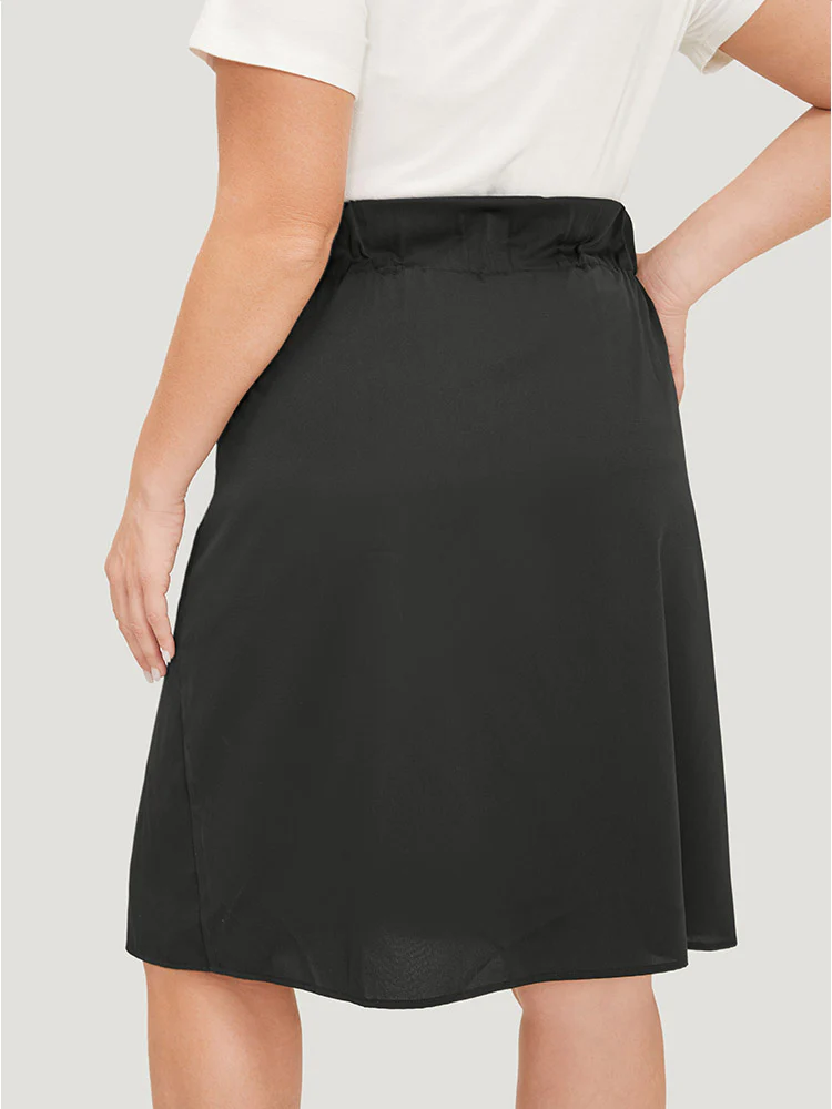 Plain Pocket Lace Up Skirt - Image 5