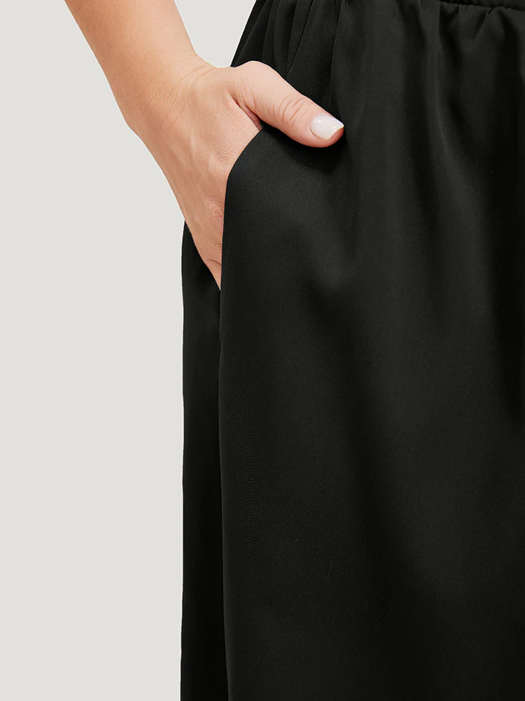 Plain Pocket Lace Up Skirt - Image 7