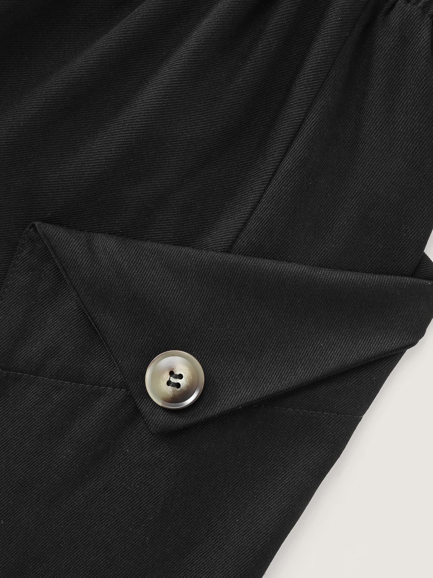 Plain Pockets A-Line Midi Skirt - Image 6