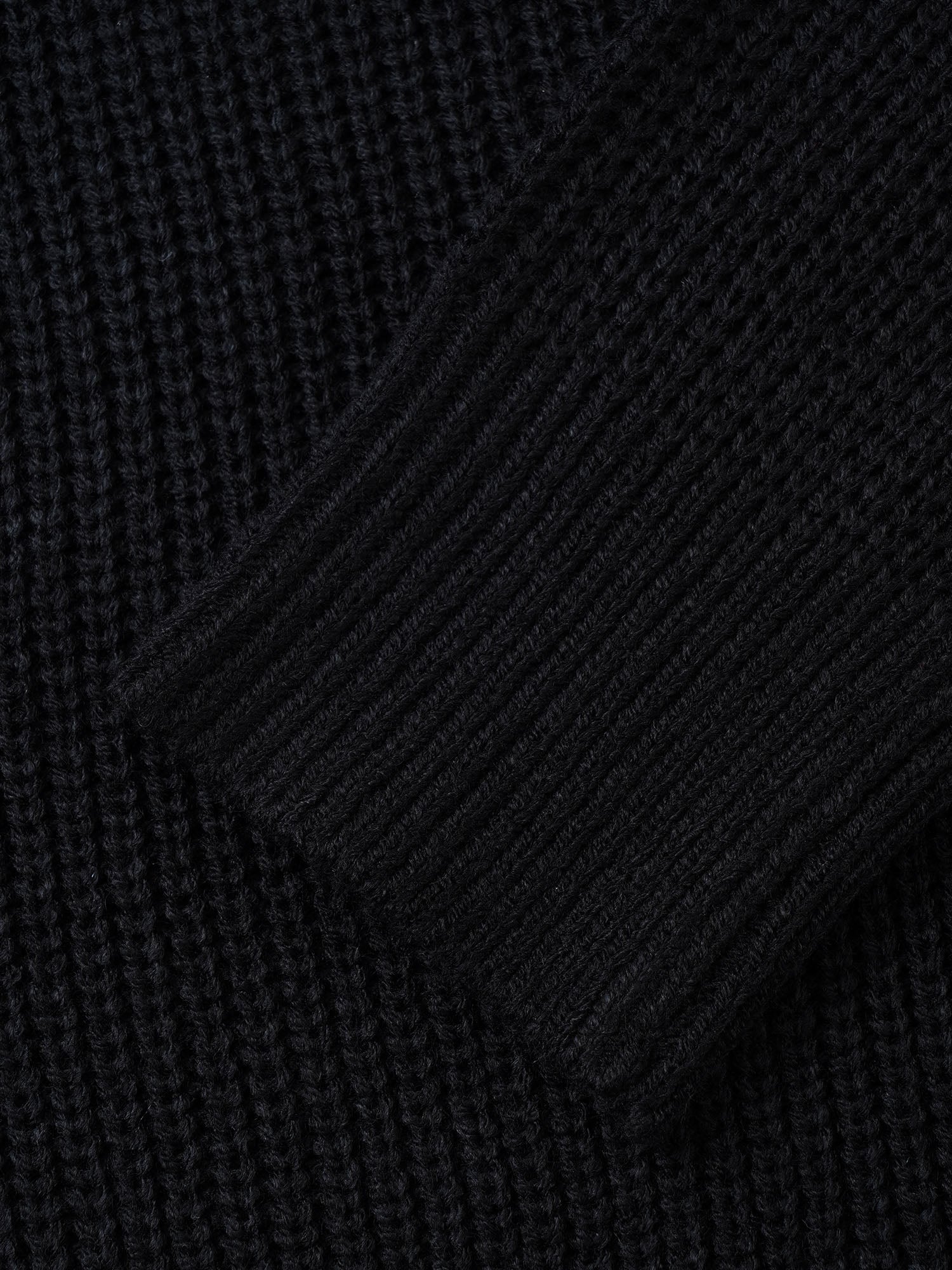 Plain Round Neck Hollow Out Drop Shoulder Pullover - Image 8