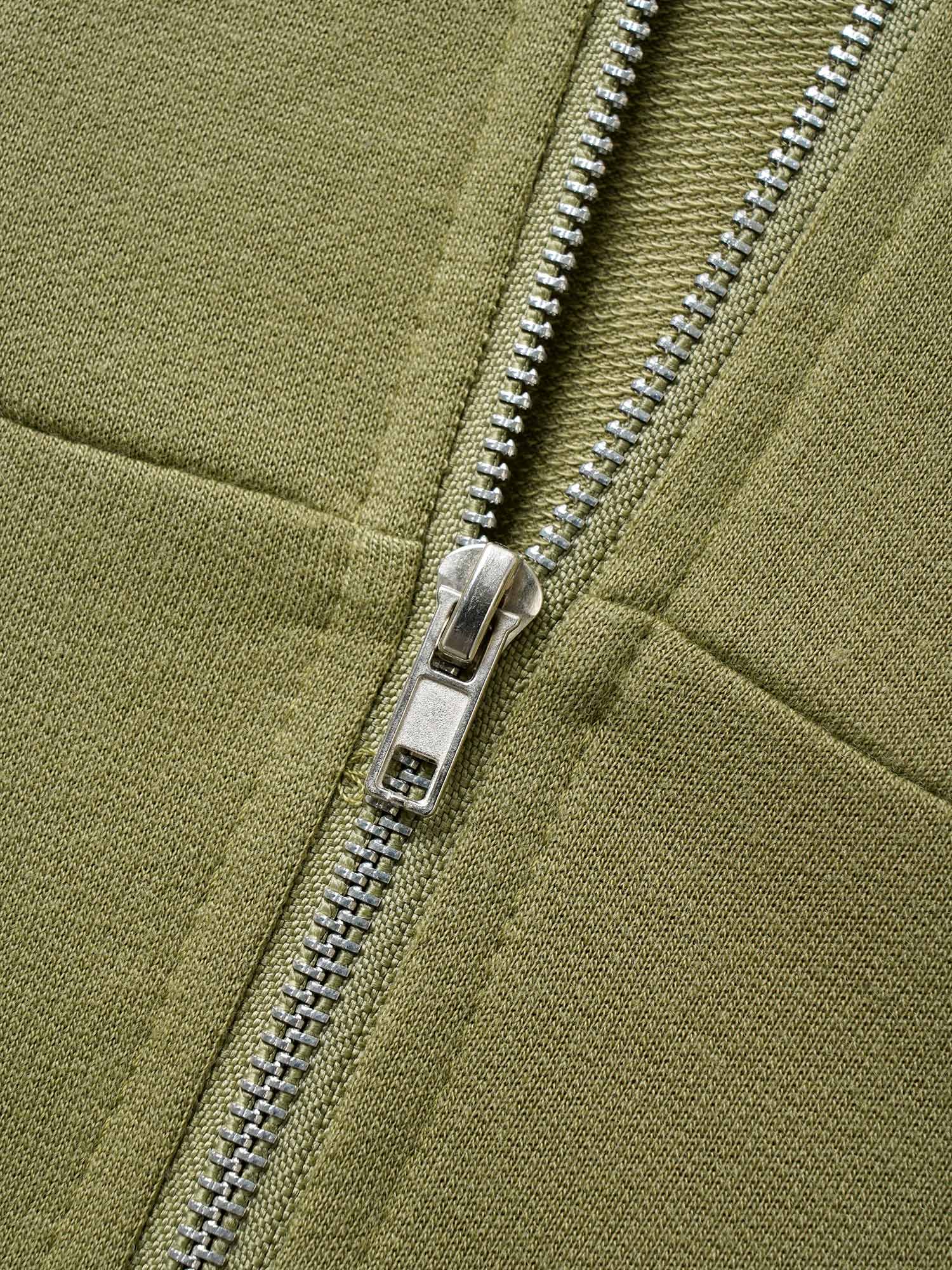 Plain Sailor Collar Half Zip Jumpsuit - Image 5