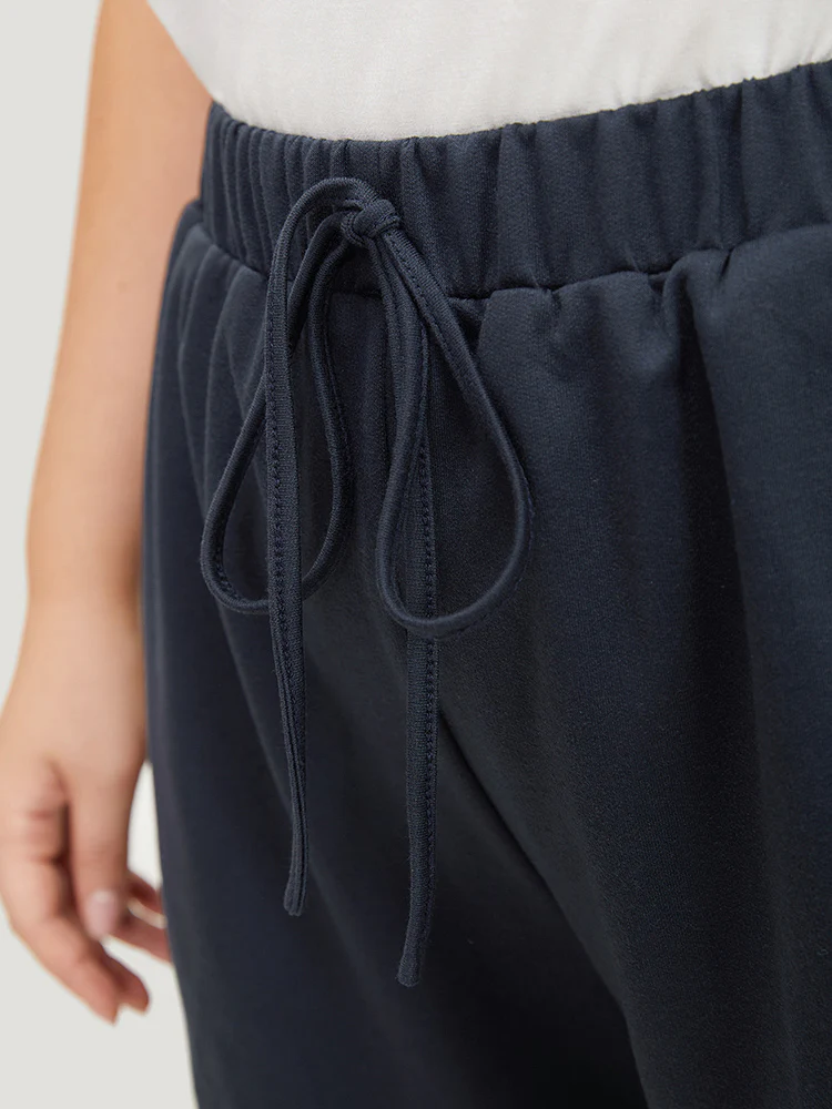 Plain Seam Detail Pocket Knotted Shorts - Image 7