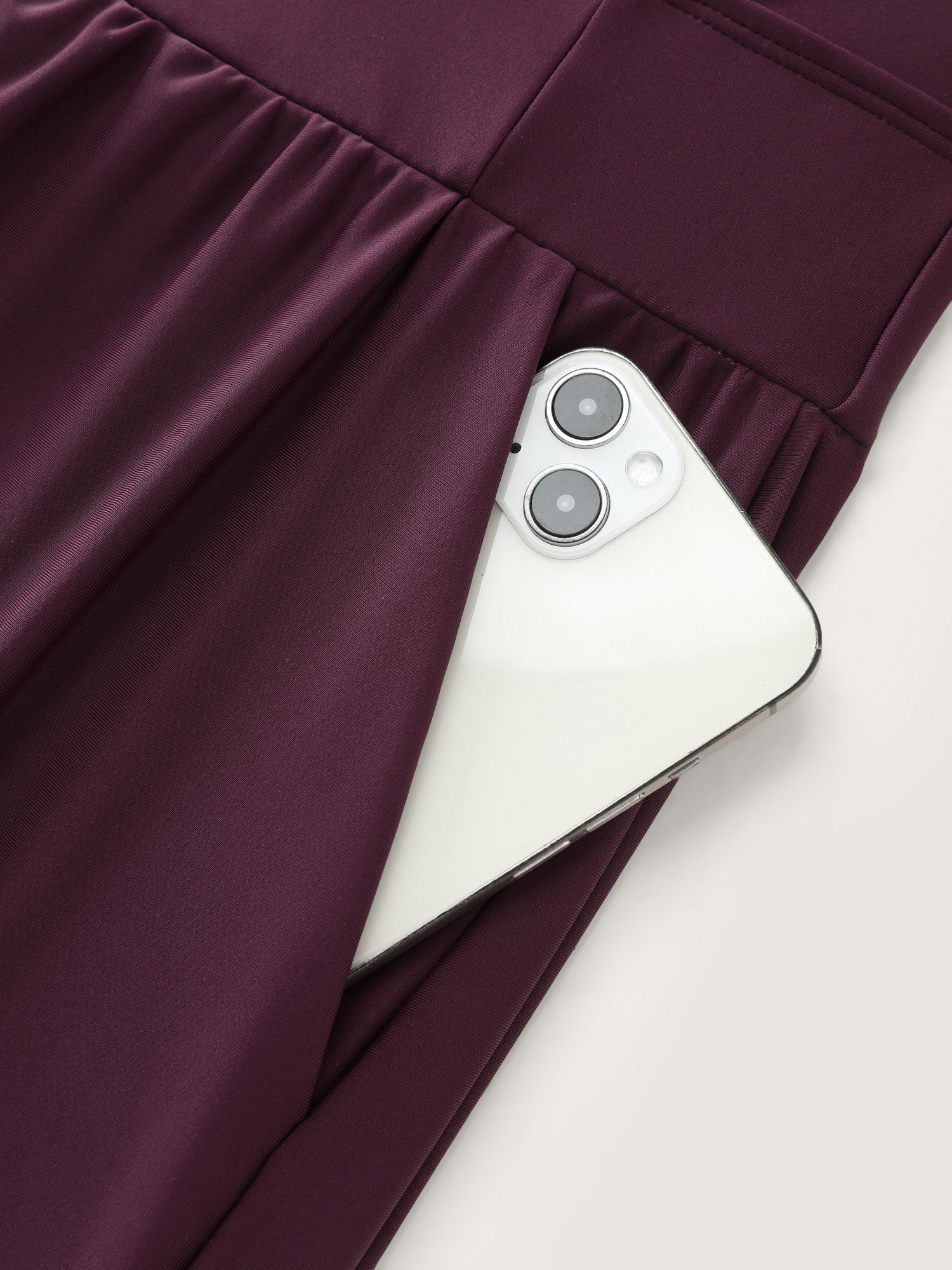 Plain Spliced Pocket One-Piece Swimsuit - Image 6