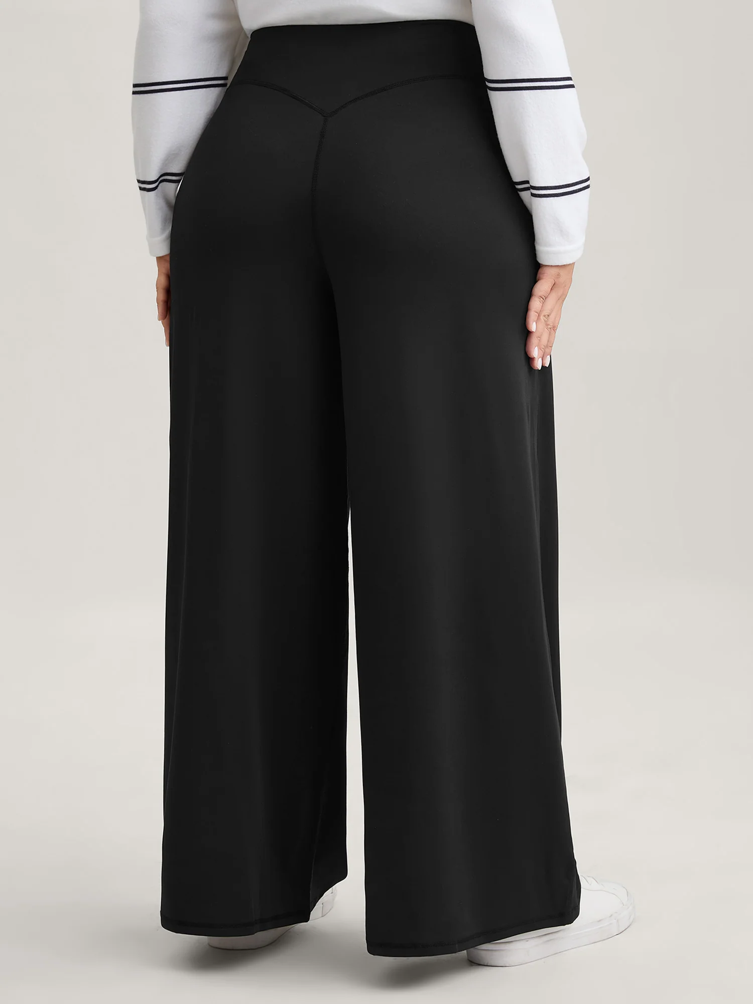 Super Stretchy Wide-Leg Casual Pocket Pants - Image 5
