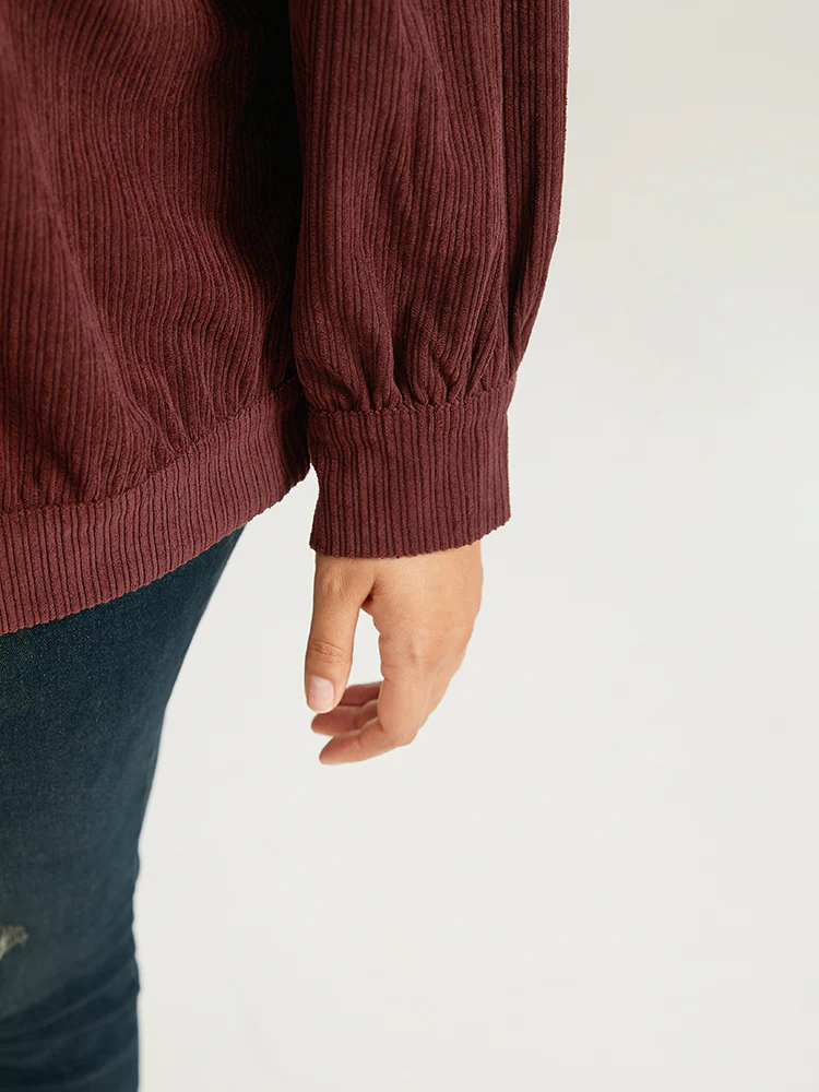 Plain Texture Button Through Gathered Jacket - Image 7
