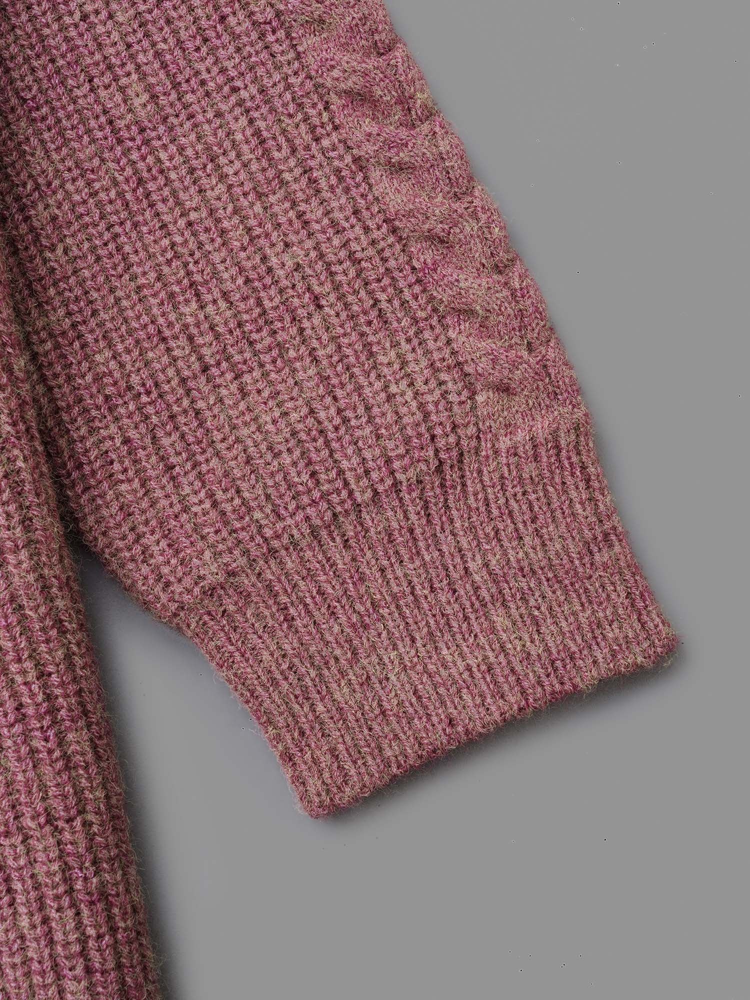 Plain Textured Cable Knit Backless Pullover - Image 7