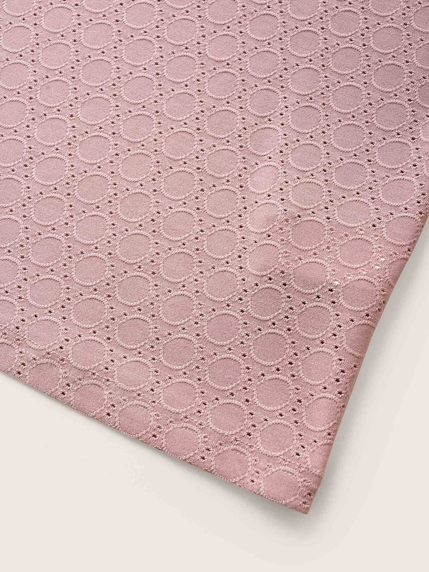 Plain Textured Geometric Flutter Sleeve T-shirt - Image 5
