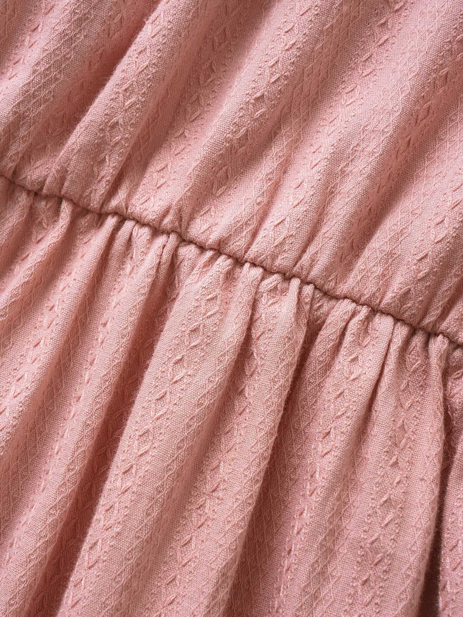Plain Heart Neckline Ruched Ruffle Sleeve Blouse - Image 7