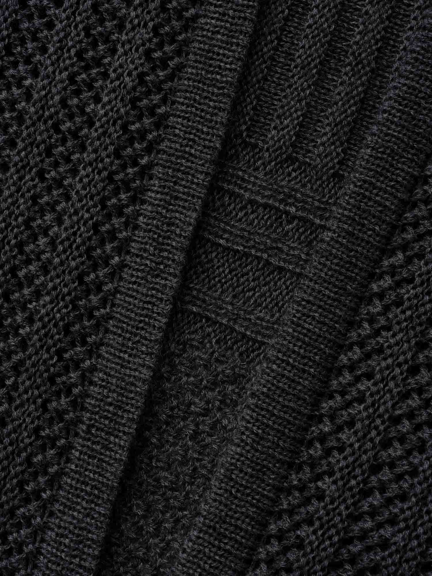Plain Textured Kimono Collar Cardigan - Image 6