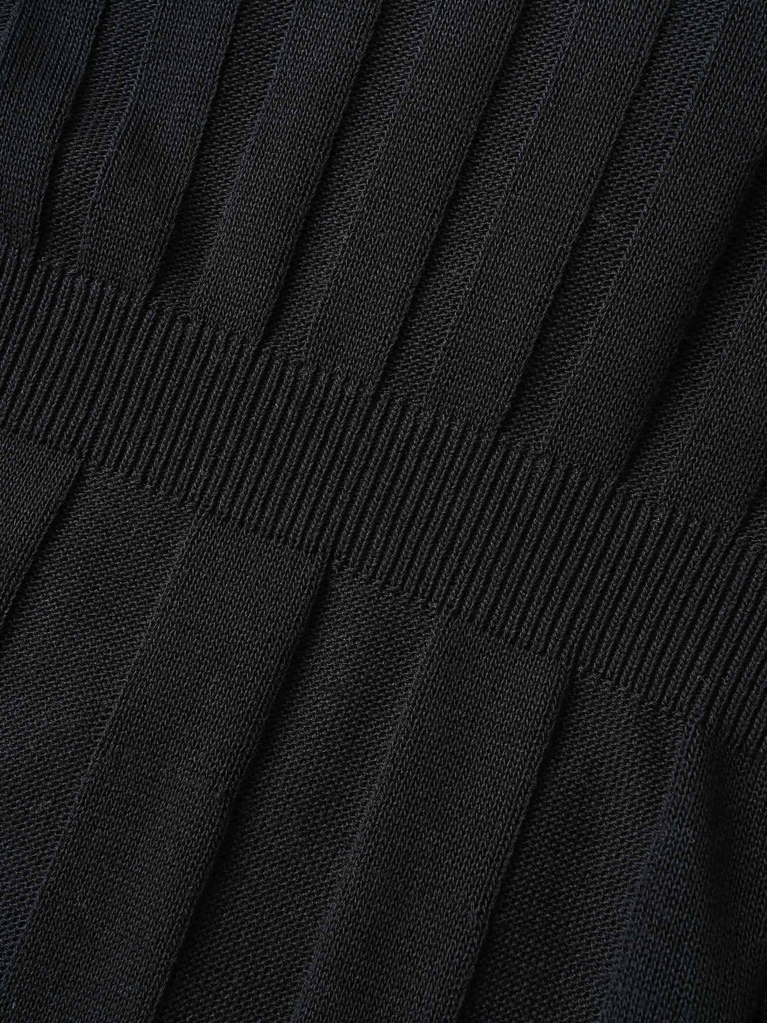 Plain Textured Kimono Collar Cardigan - Image 7