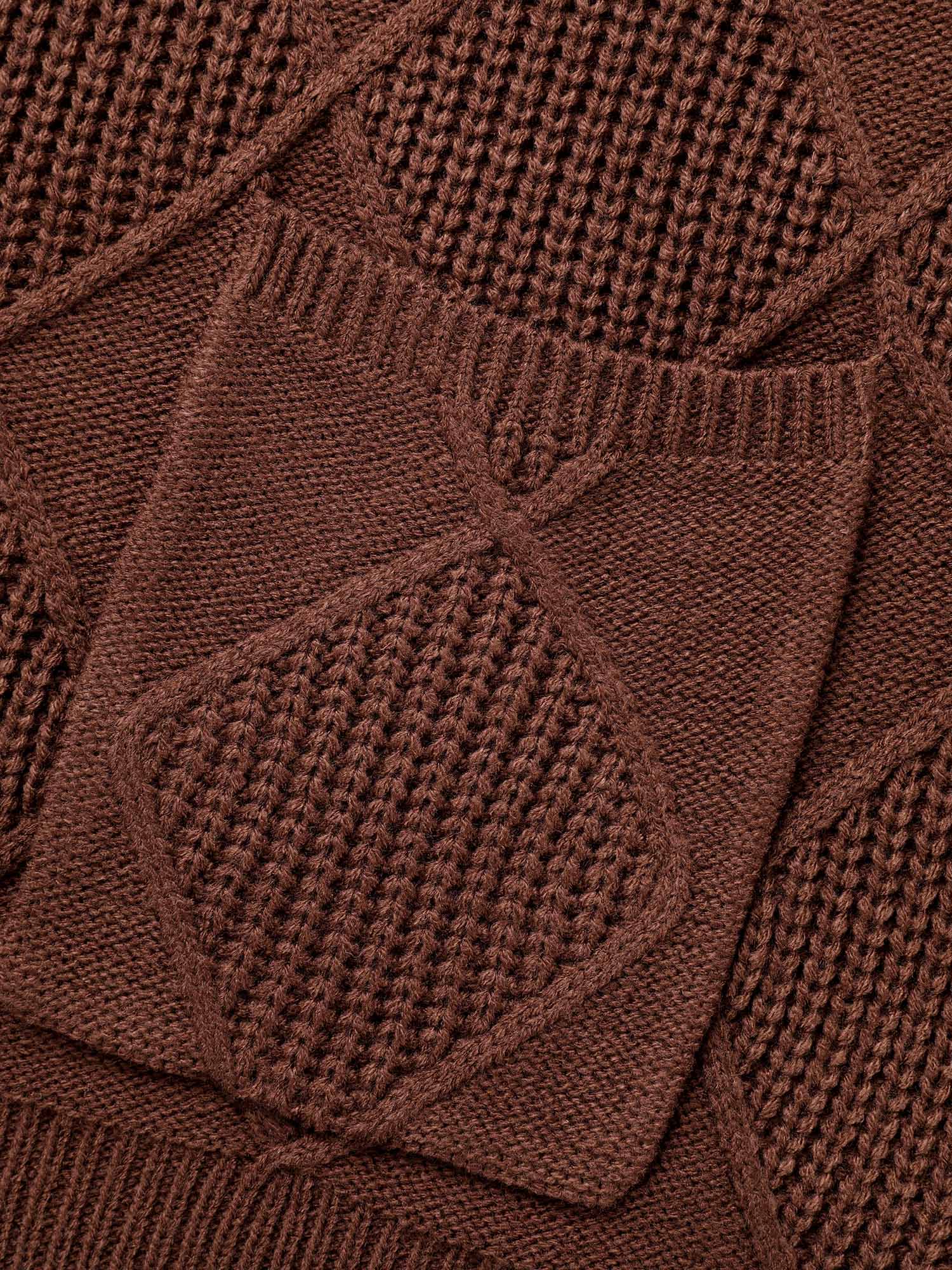 Plain Textured Pocket Drop Shoulder Cardigan - Image 6