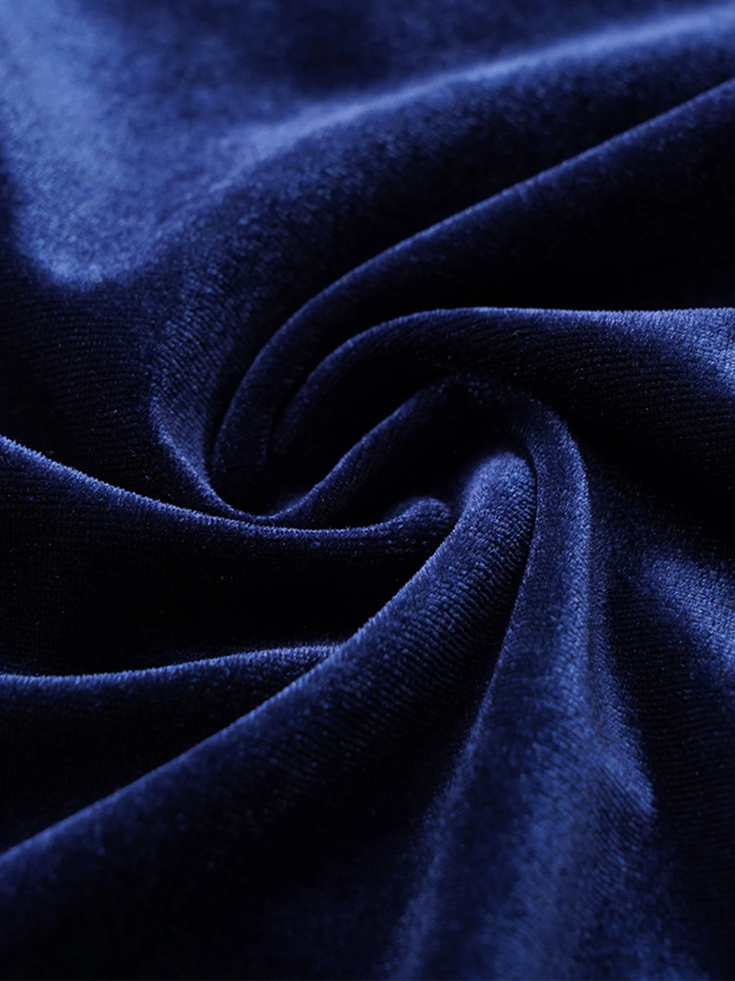 Plain Velvet Cowl Neck Blouse - Image 7