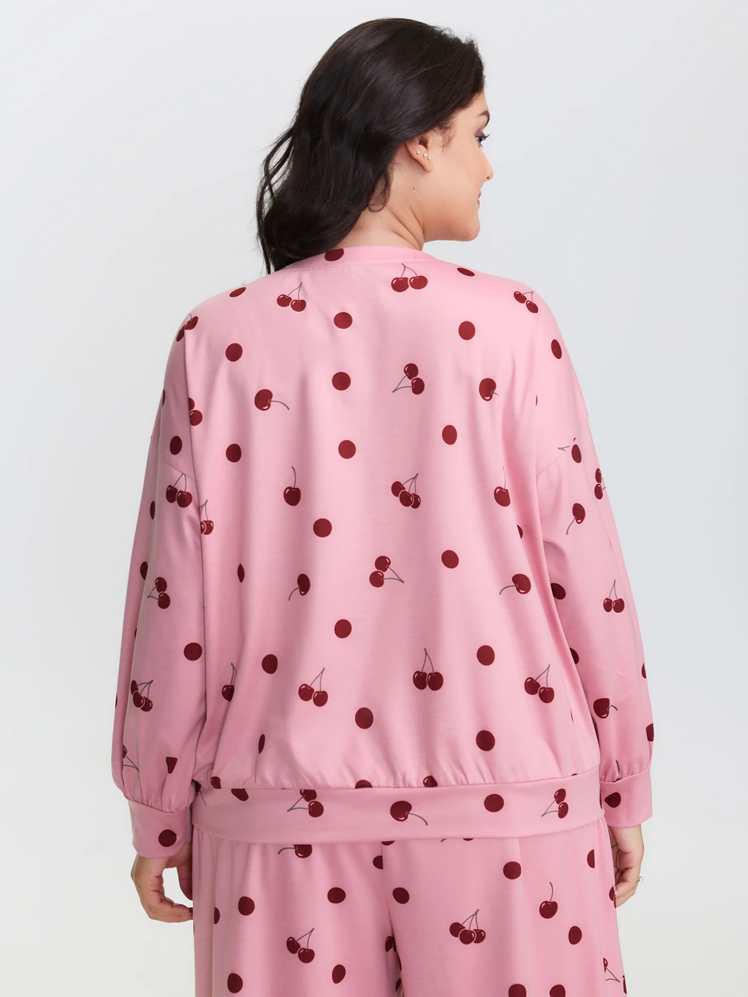 Playful Cherry Print Loungewear Set - Image 6