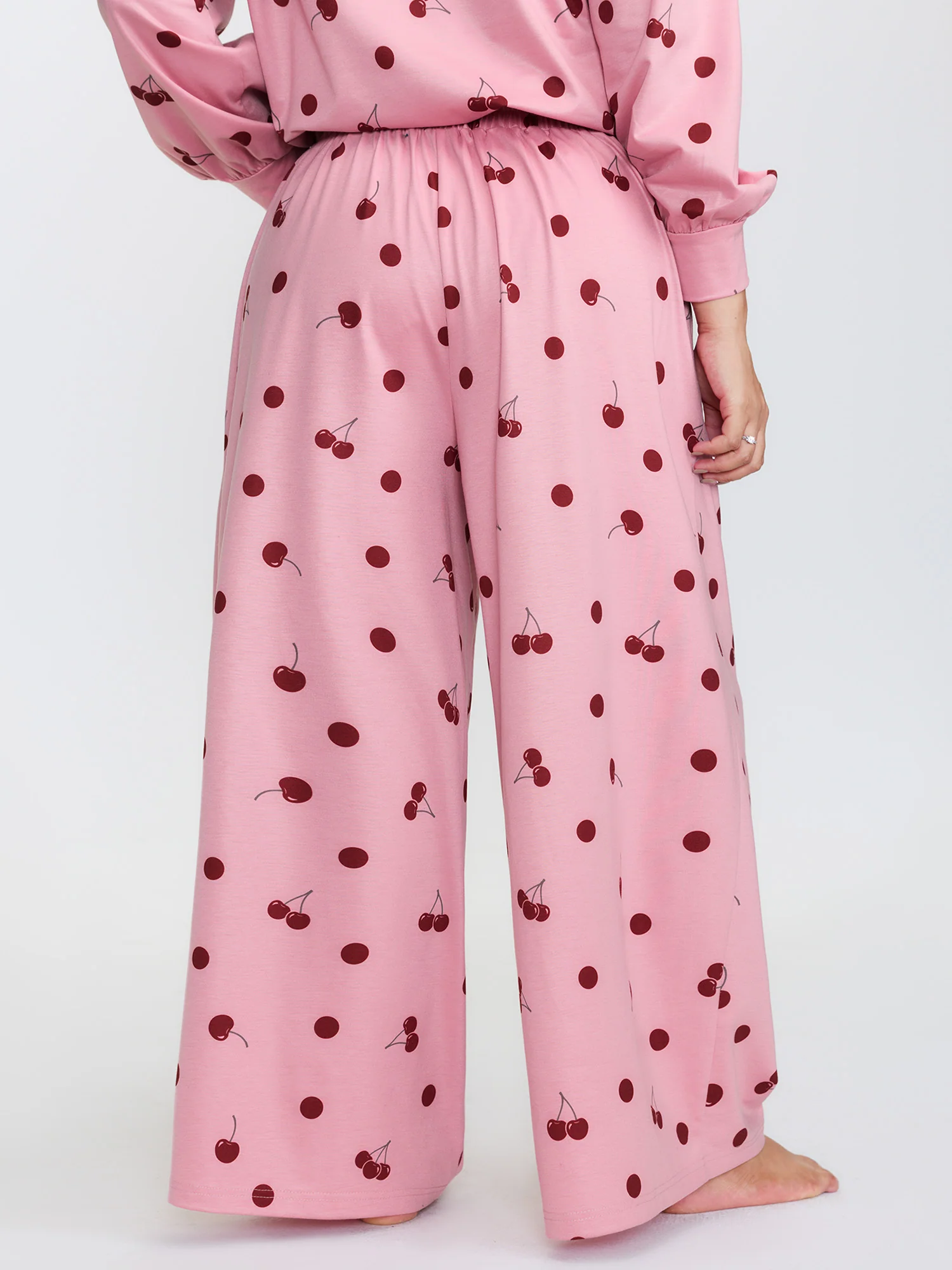 Playful Cherry Print Loungewear Set - Image 7