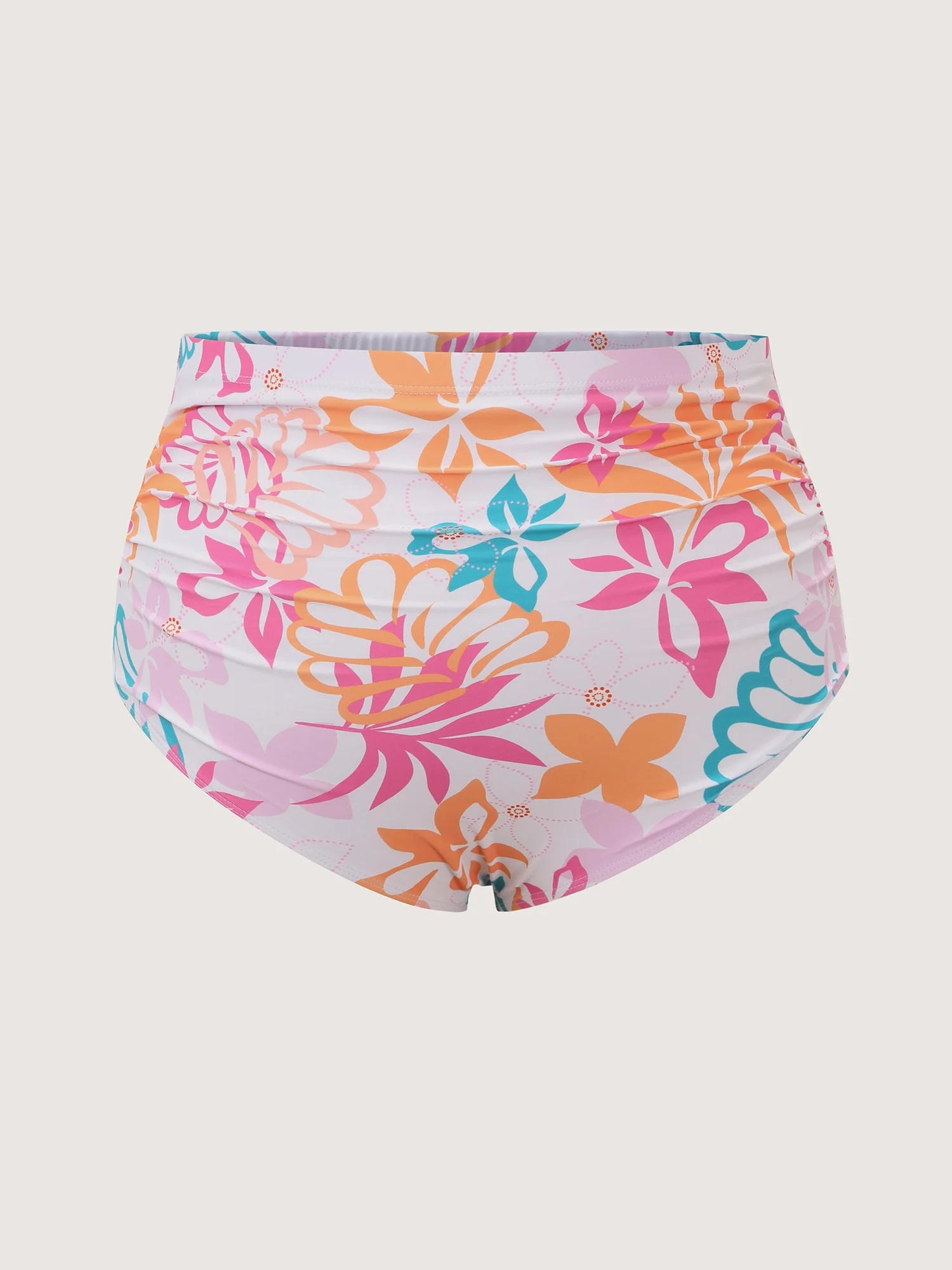 Playful Tropical Print Pockets Swim Dress - Image 8