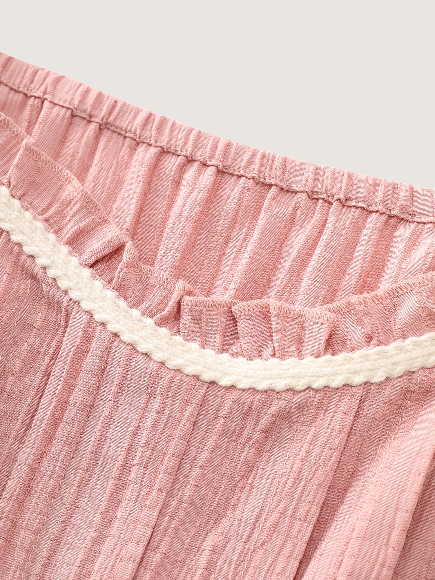 Pleated Front Textured Wide Strap Midi Dress - Image 6