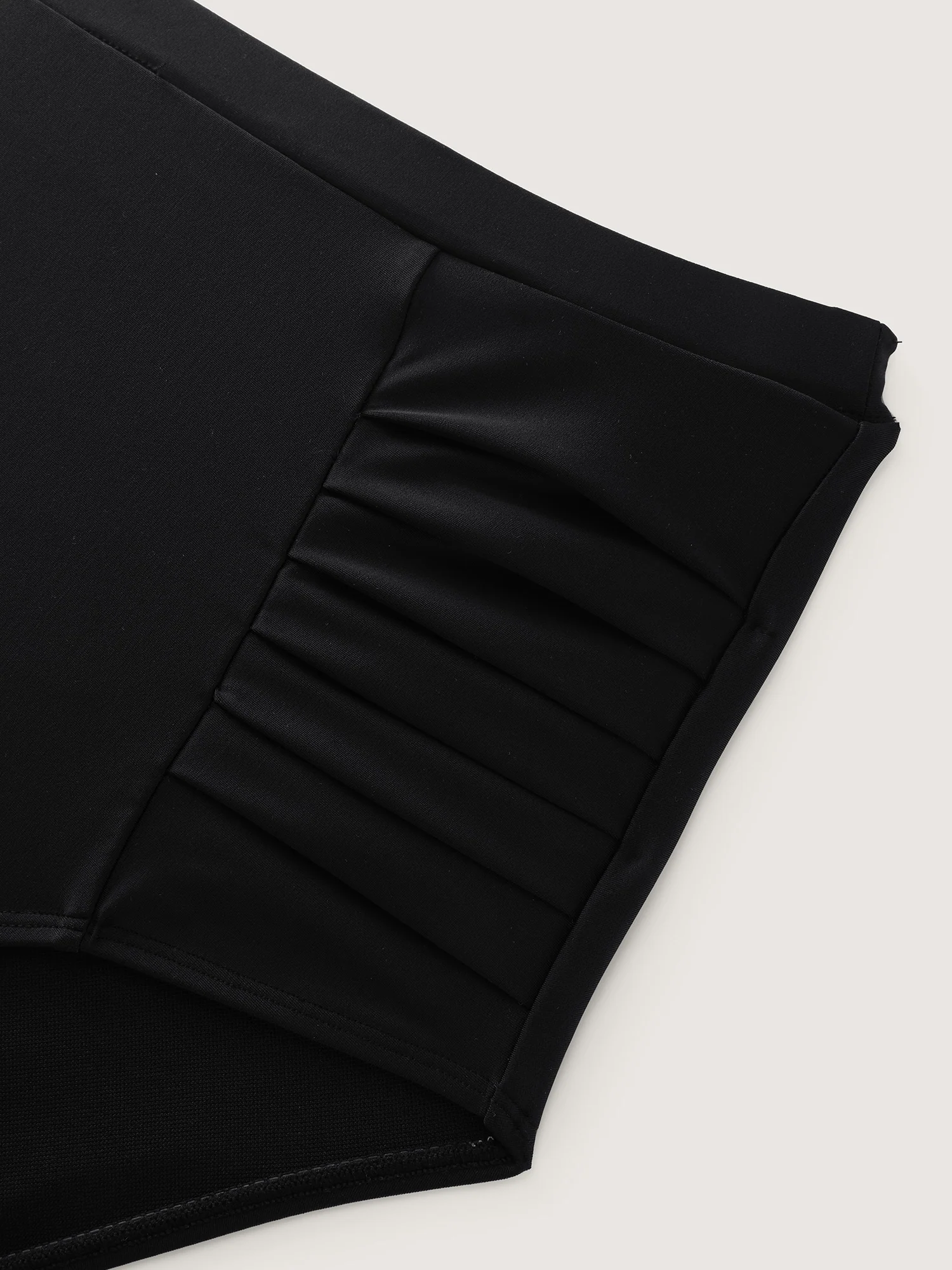 Pleated High-Waisted Swim Bottoms - Image 5