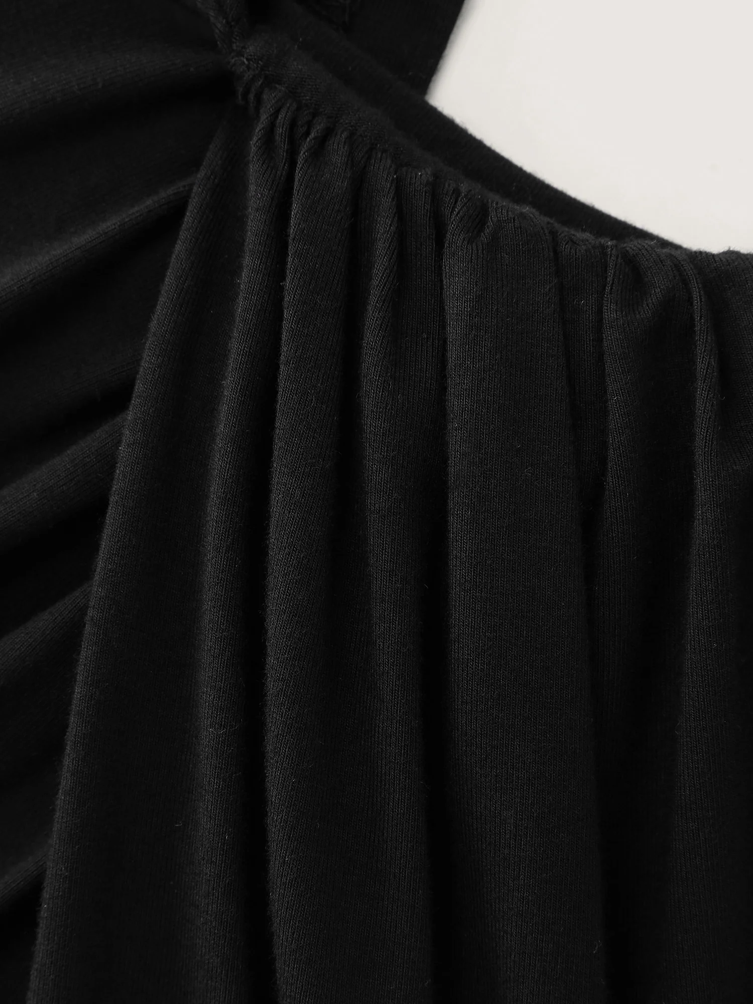 Pleated Irregular Sleeve Knotted Bust Top - Image 5