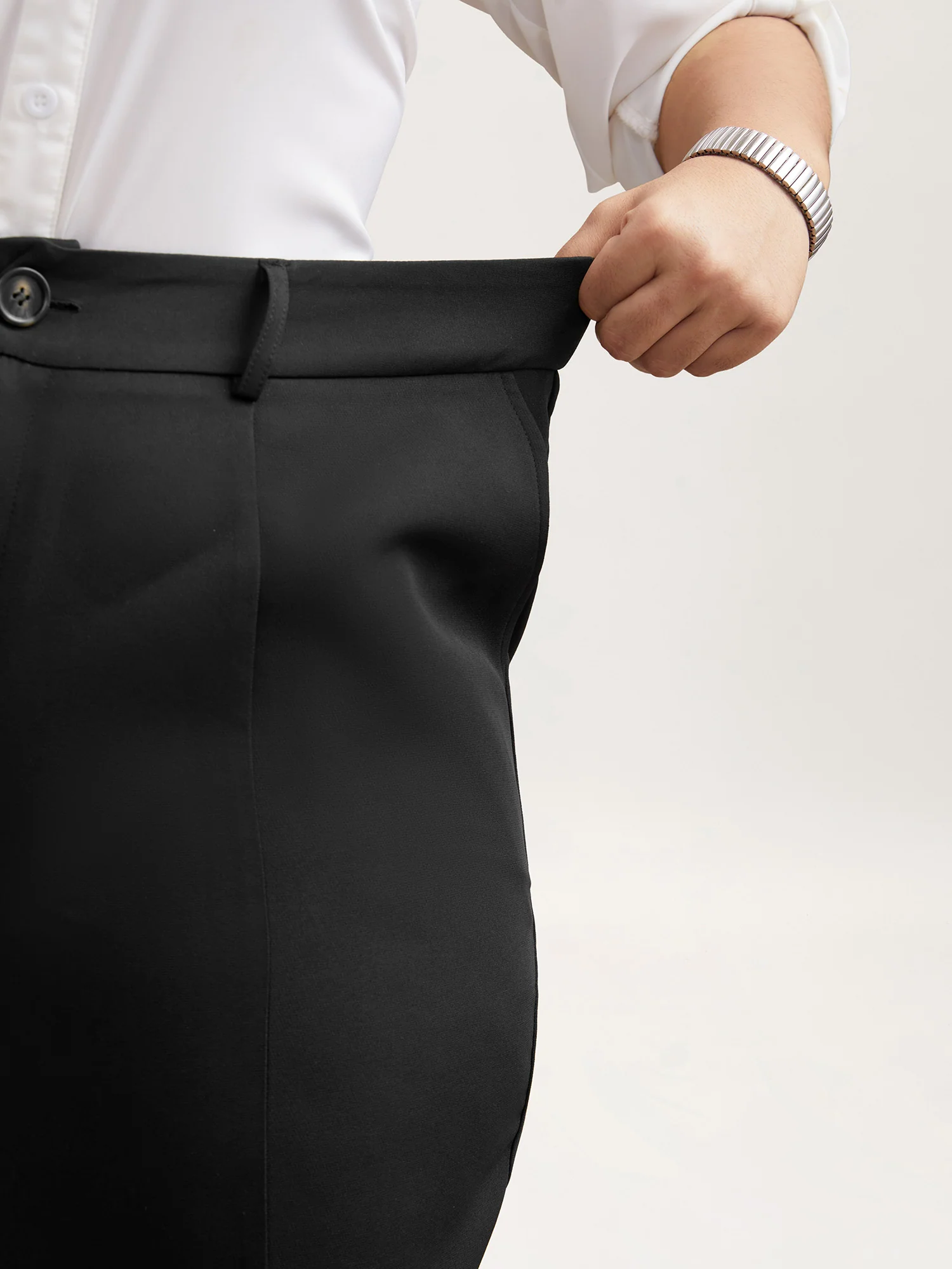 Pleated Loop Straight-Leg Pants - Image 4