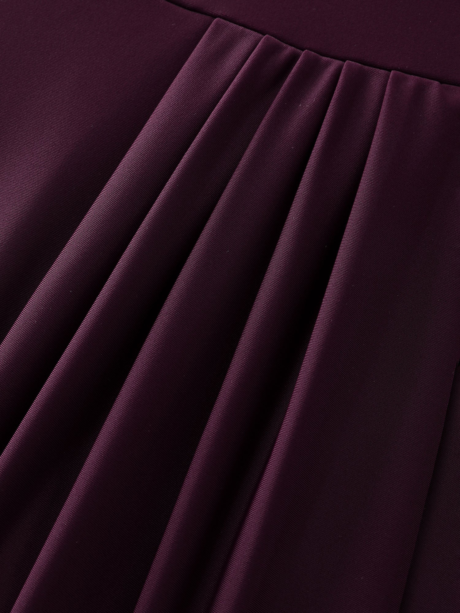 Pleated Metal Detail Curvy Hem Swim Dress - Image 10