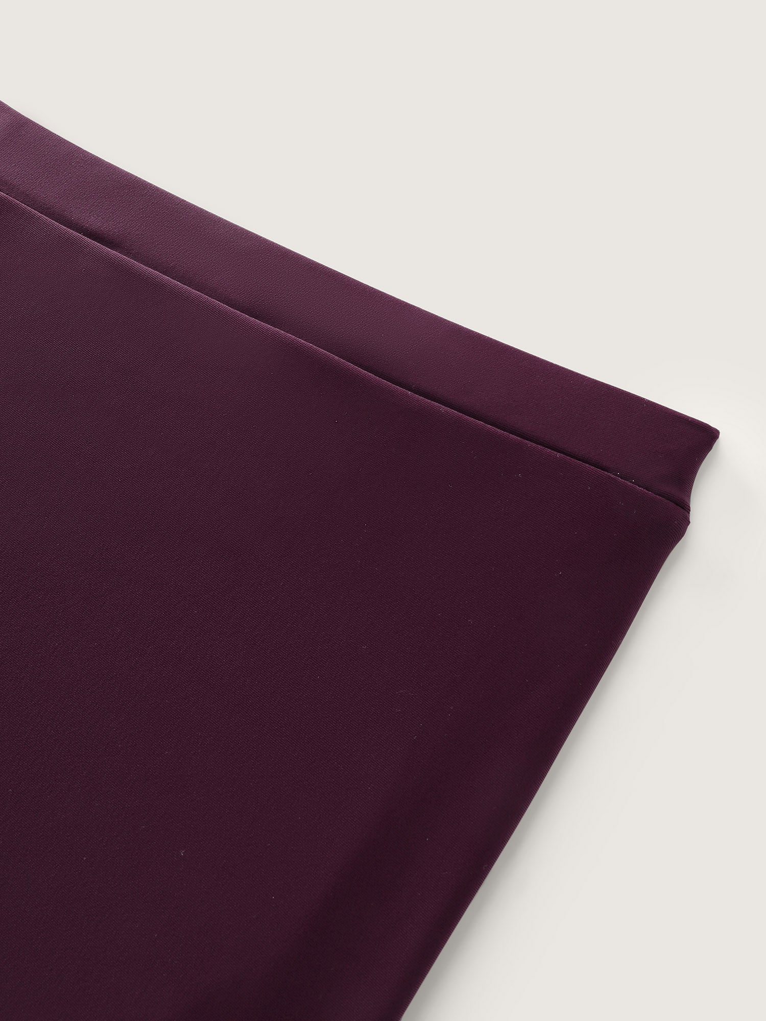Pleated Metal Detail Curvy Hem Swim Dress - Image 9