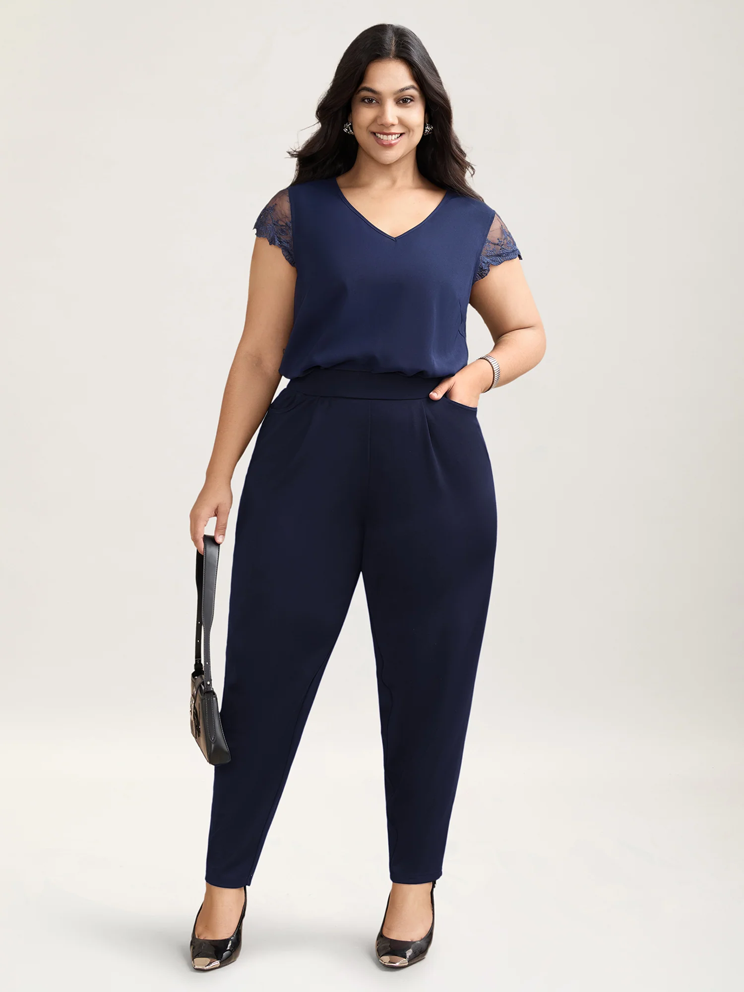 Pleated Stretchy Waist Skinny-Fit Pants - Image 13