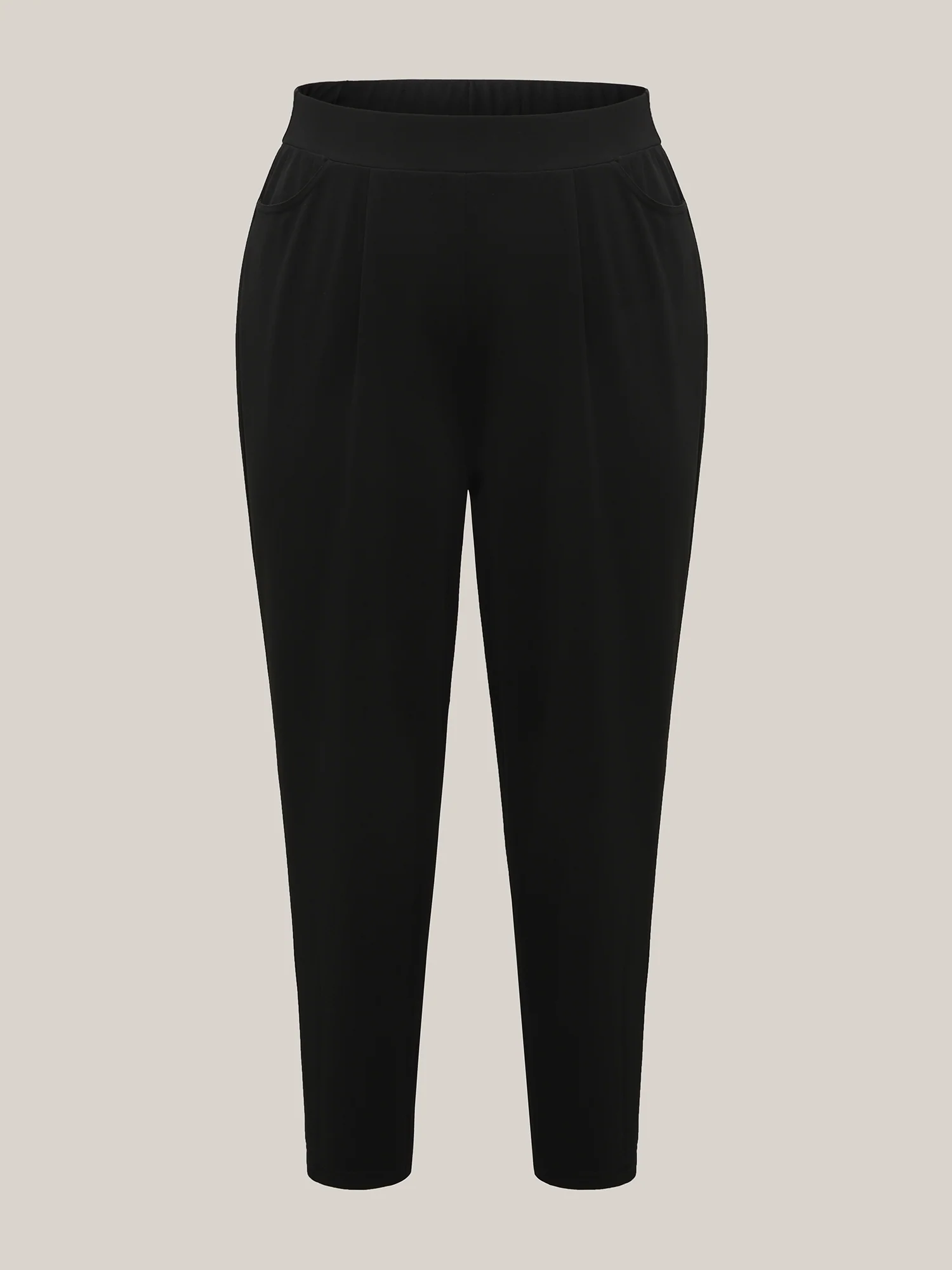 Pleated Stretchy Waist Skinny-Fit Pants - Image 8
