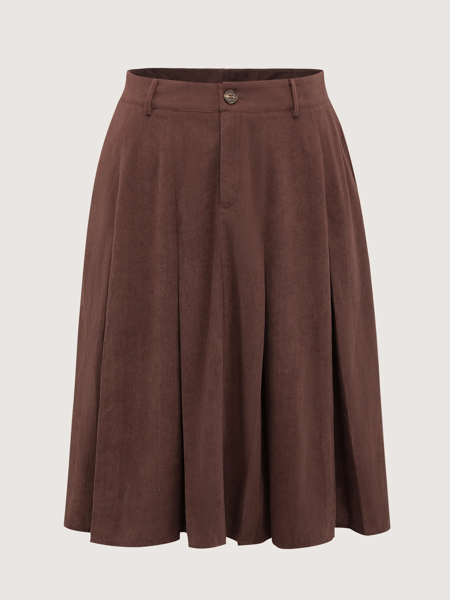 Pleated Waist-Defining Midi Skirt - Image 7