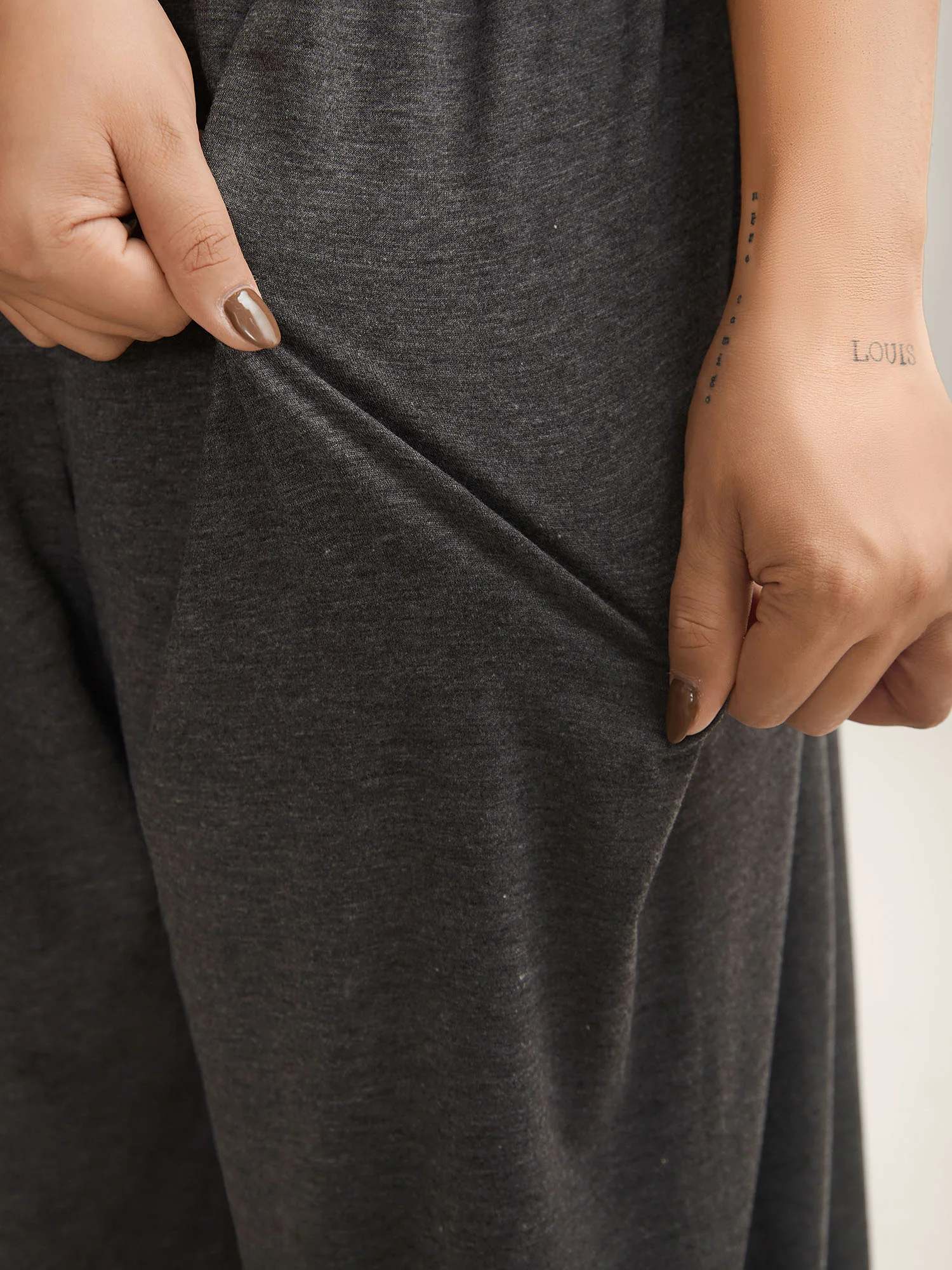 Pleated Waist Pockets Wide-Leg Jumpsuit - Image 3