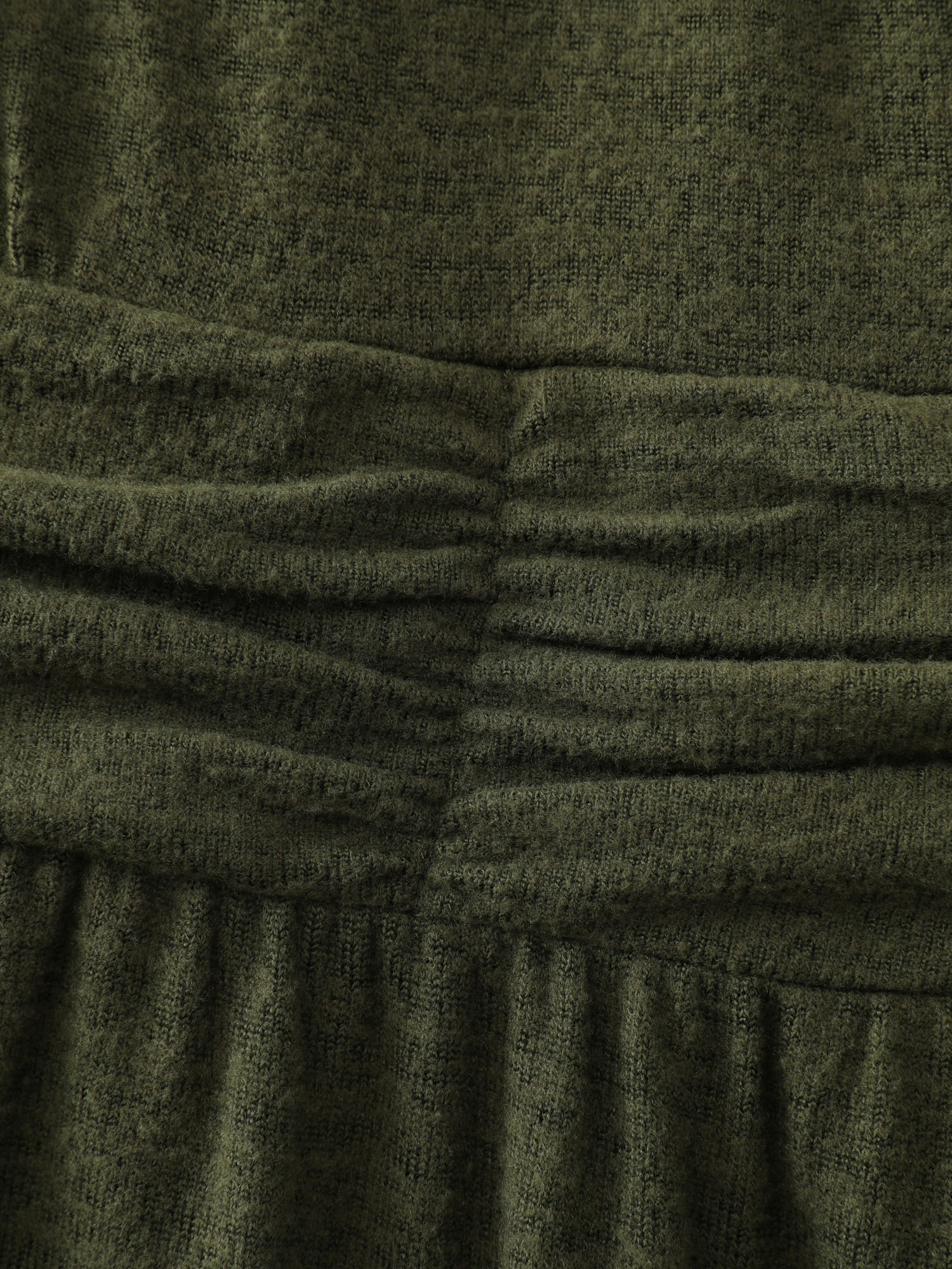 Pleated Waist Wrap Neckline Knit Maxi Dress - Image 6