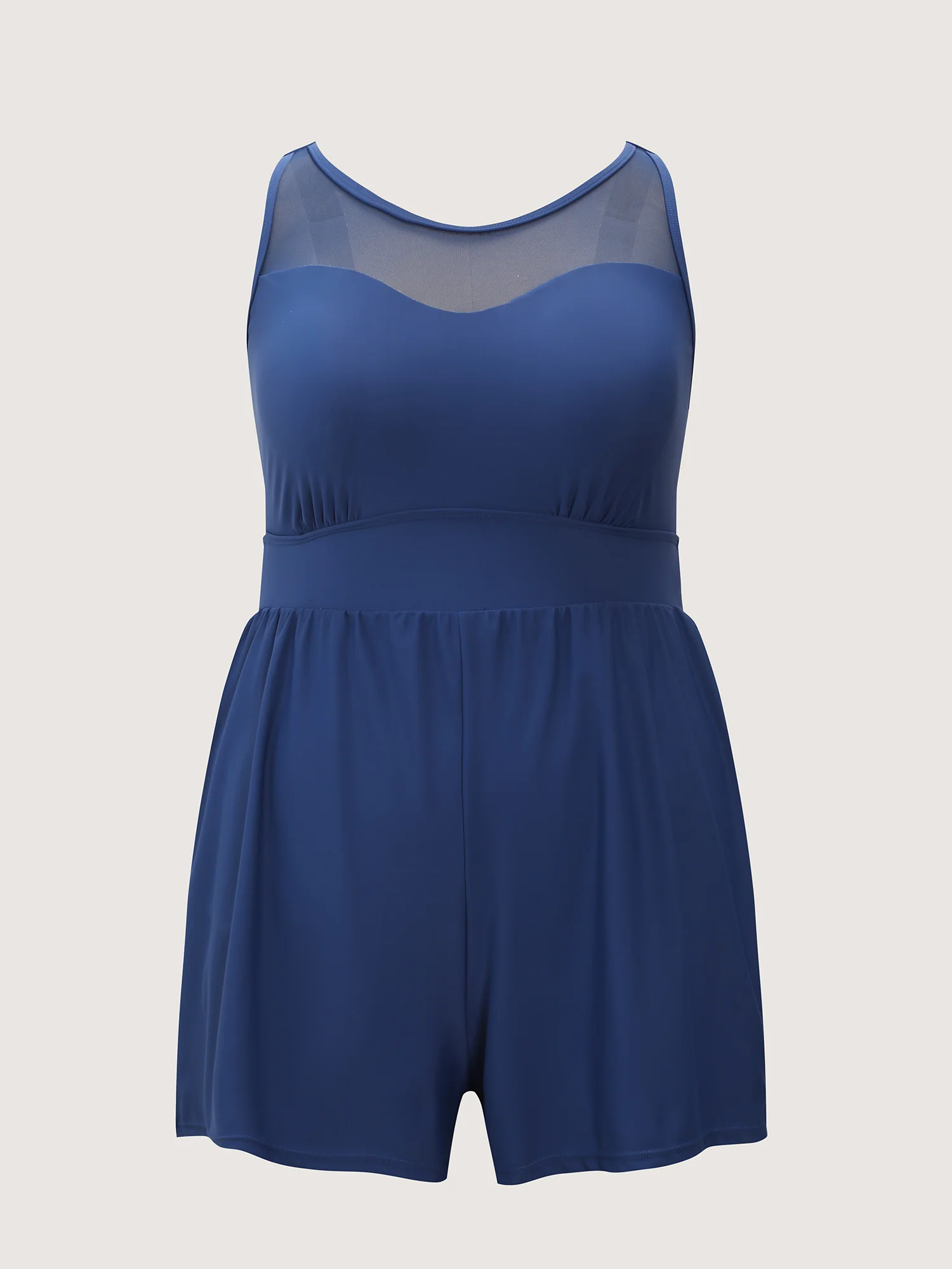 Pockets Adjustable Spliced One-Piece Swimsuit - Image 8