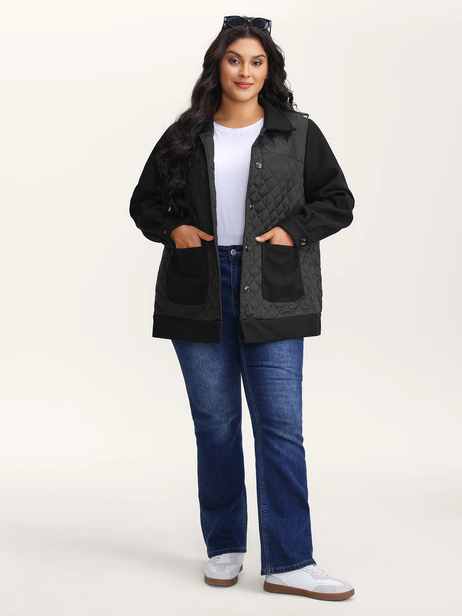 Pockets Contrast Puffer Parka - Image 3
