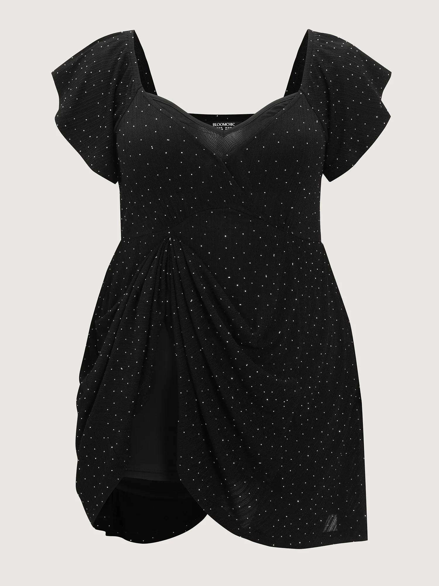 Polka Dot Built-In Bra And Panty Mini Dress - Image 5