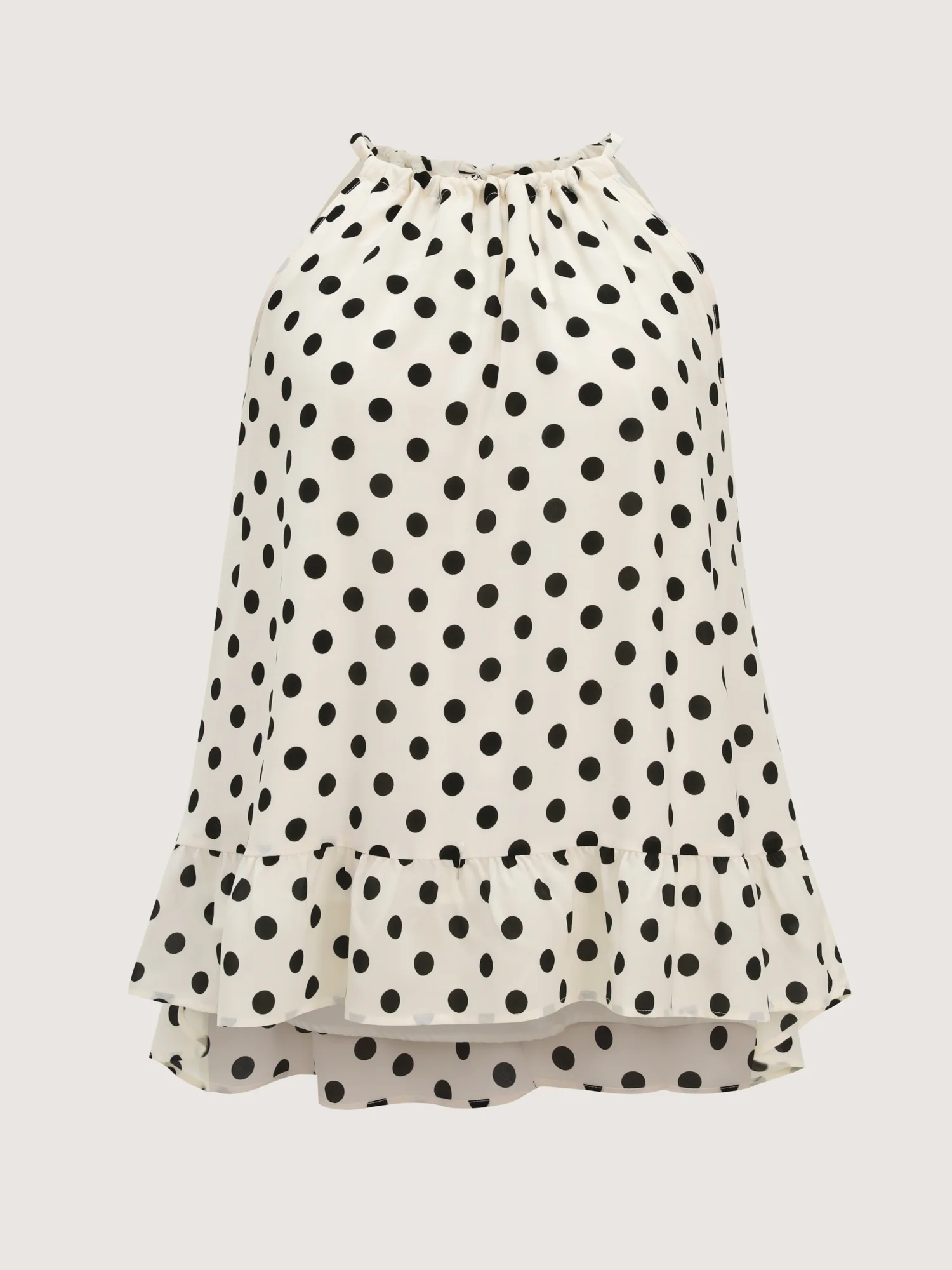 Polka Dot Charm Flowy Tank Top - Image 7