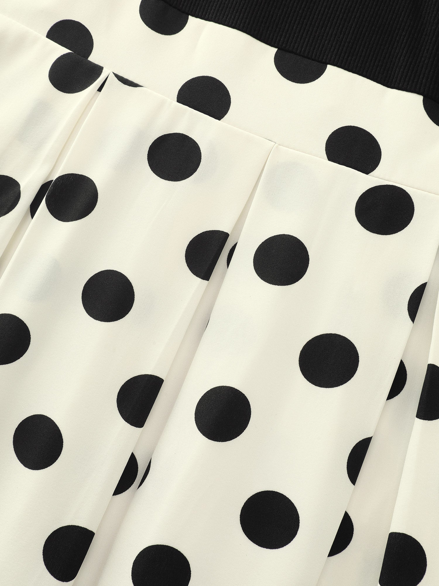 Polka Dot Charm Off-Shoulder Midi Dress - Image 6