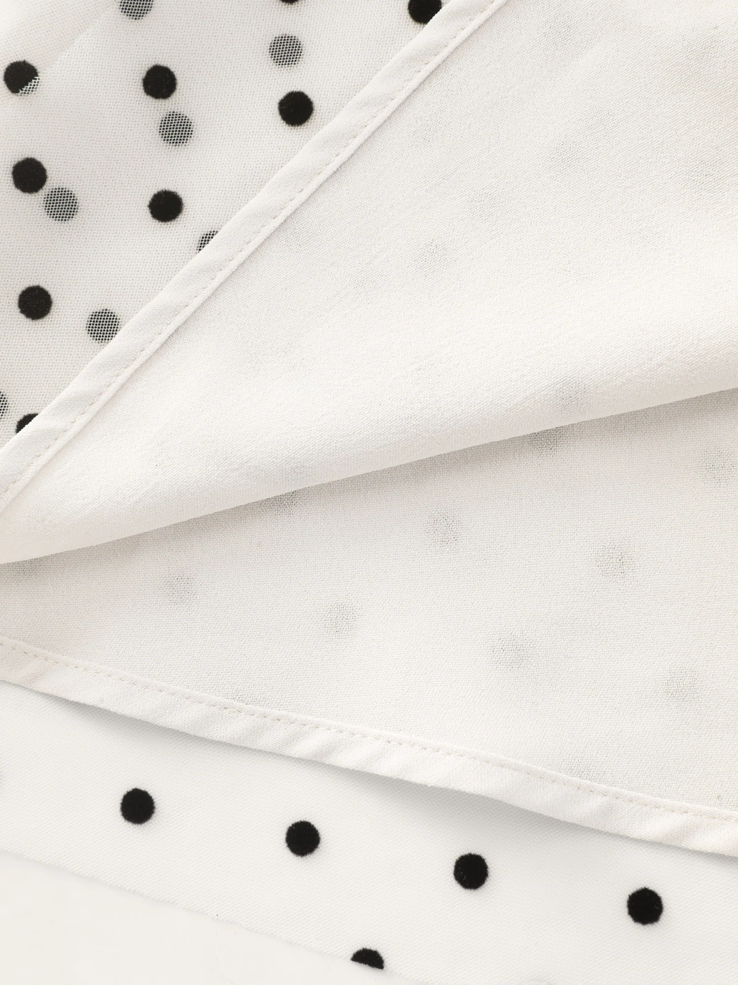 Polka Dot Charm Shirred Sheer Midi Dress - Image 6