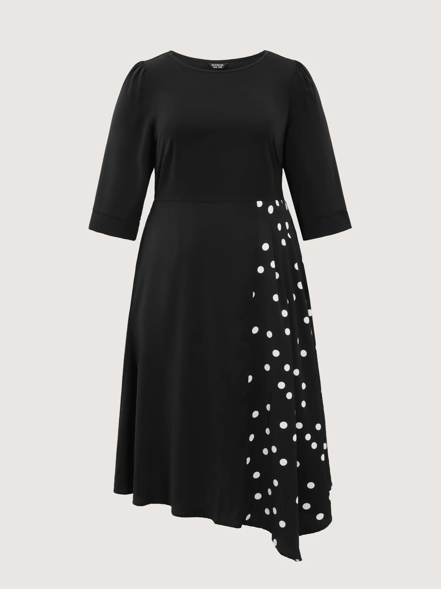 Polka Dot Pleat Flowy Maxi Dress - Image 7